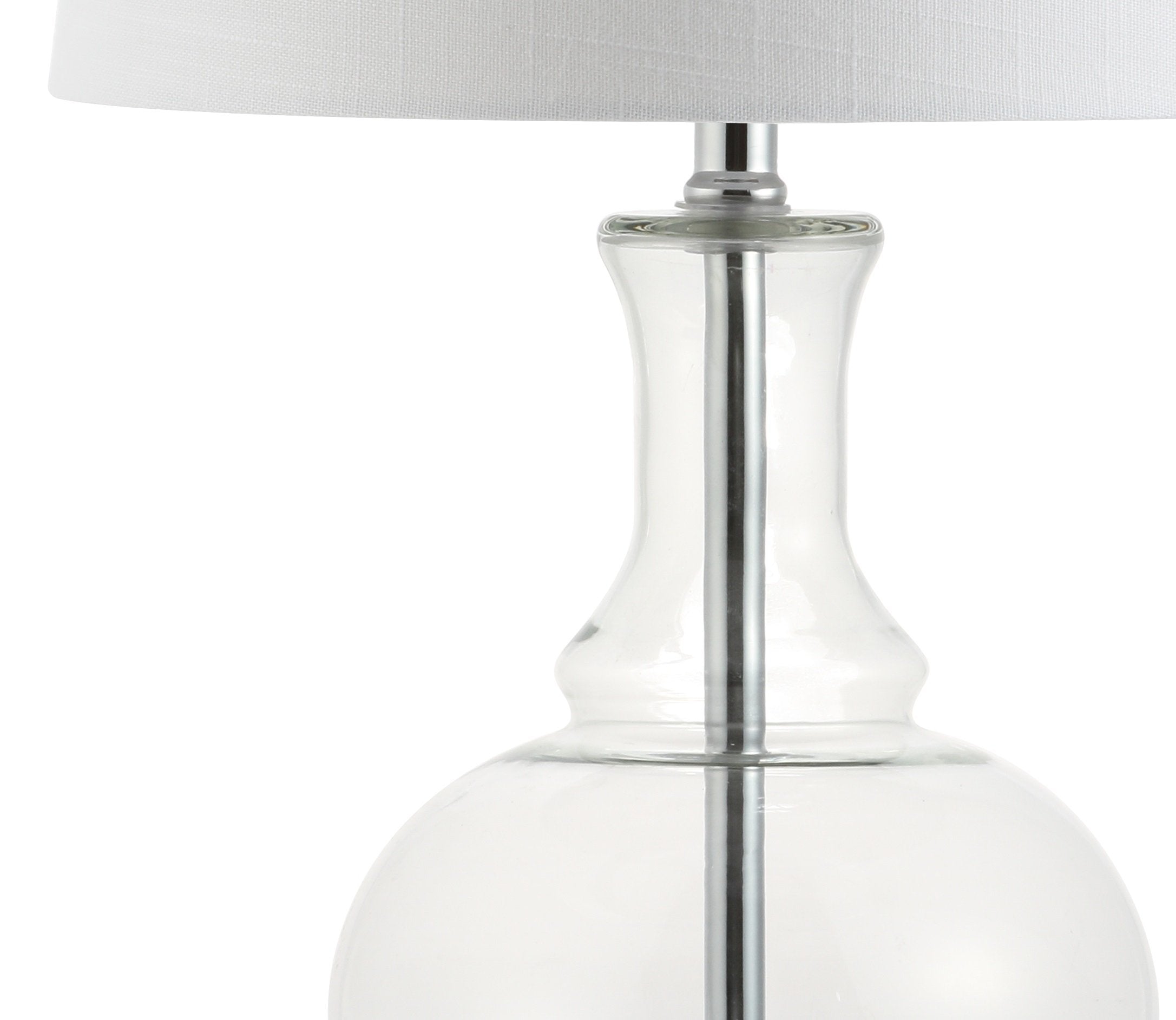 Jonathan Y Jyl1068B-Set2 Set Of 2 Table Lamps Lavelle 25'' Glass Led Table Lamp Contemporary Transitional Bedside Desk Nightstan