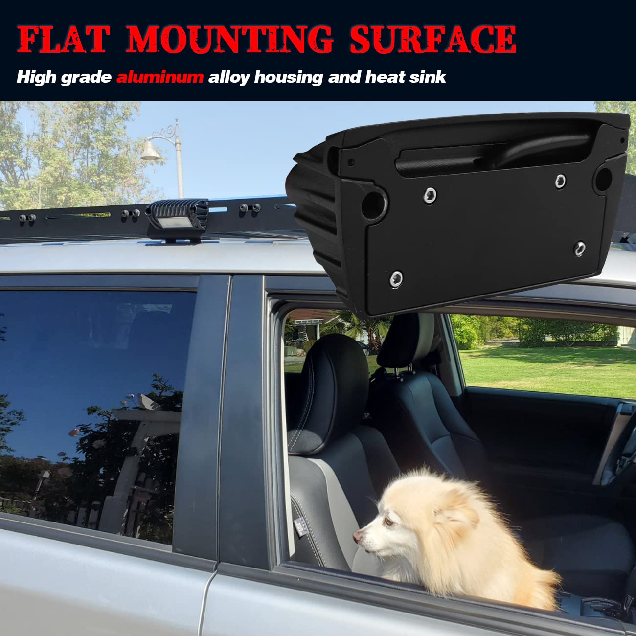 Chelhead RV Porch Light, 12V LED Aluminum, Low Current, White Light-Black Housing, Model CHEL-RV-L01