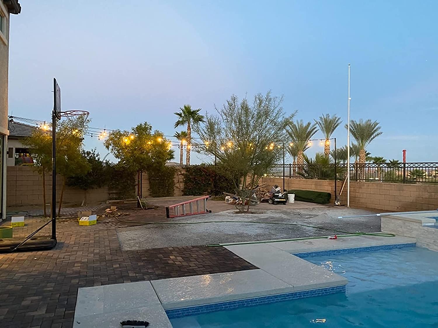 Rolay S14 Clear String Light Bulbs, 2W Plastic Led Replacement Bulbs For Outdoor Patio String Lights With E26 Base, Pack Of 25