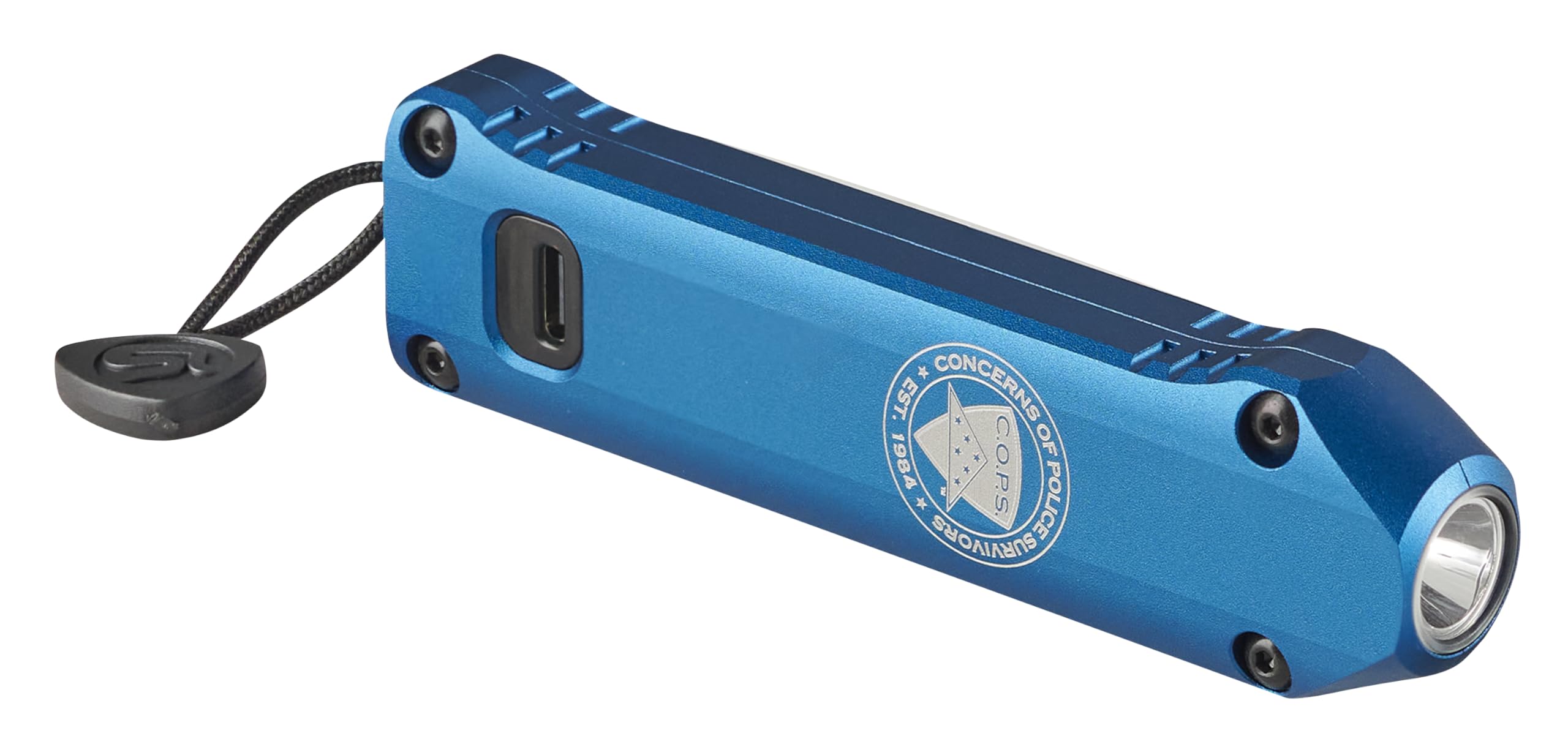 Streamlight 88825 Wedge XT 500-Lumen 1,900-Candela Flat Everyday Carry Flashlight, Includes USB-Cable and Pocket Lanyard, Blue C