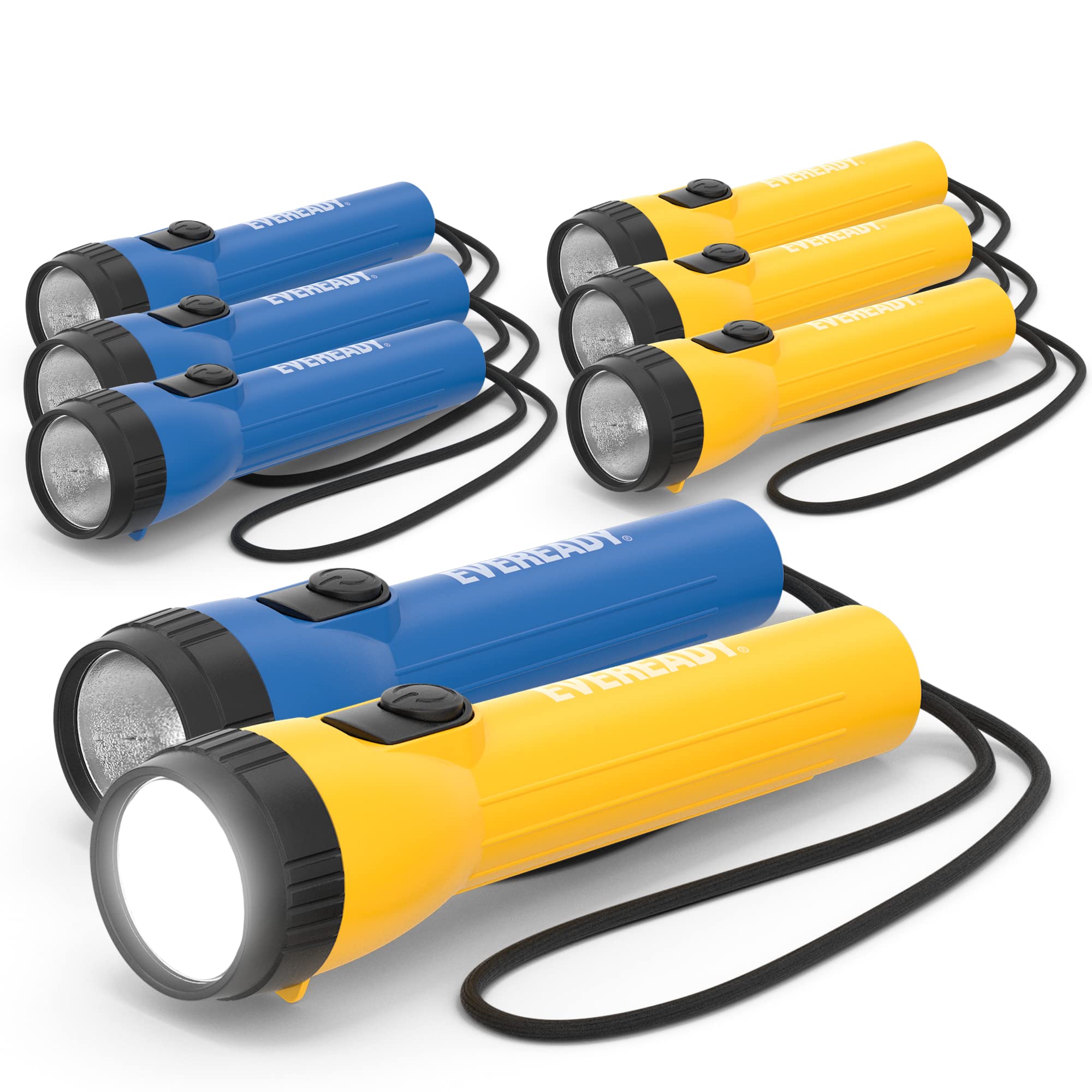 Eveready Led Flashlight (8-Pack) Bright Reliable Flashlights For General Purpose, Great For Camping, Car, Emergency Storm Power