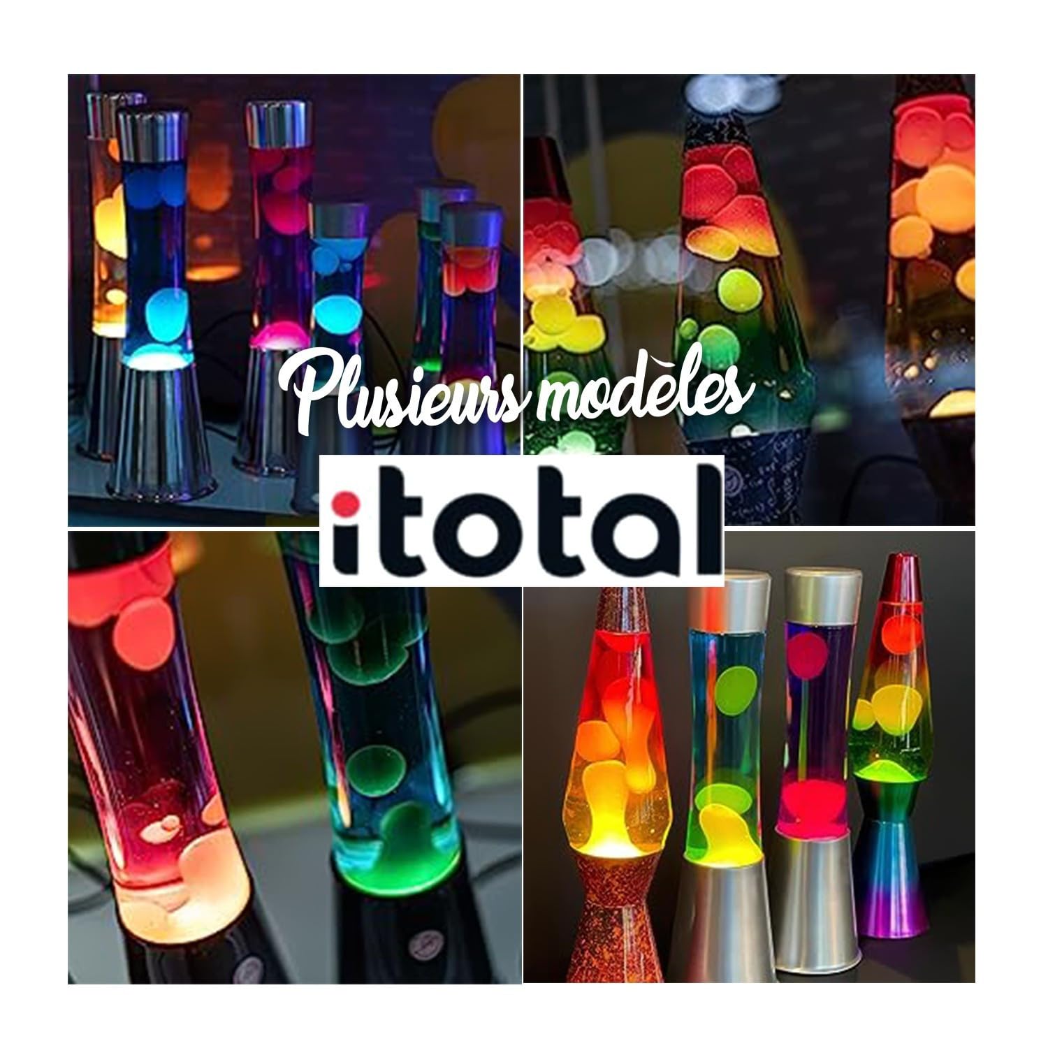 I-TOTAL Colorful Bubble Lamp with Hypnotic Wax, 3.93x15.74 in, Green & Yellow, US Plug, Model 0000