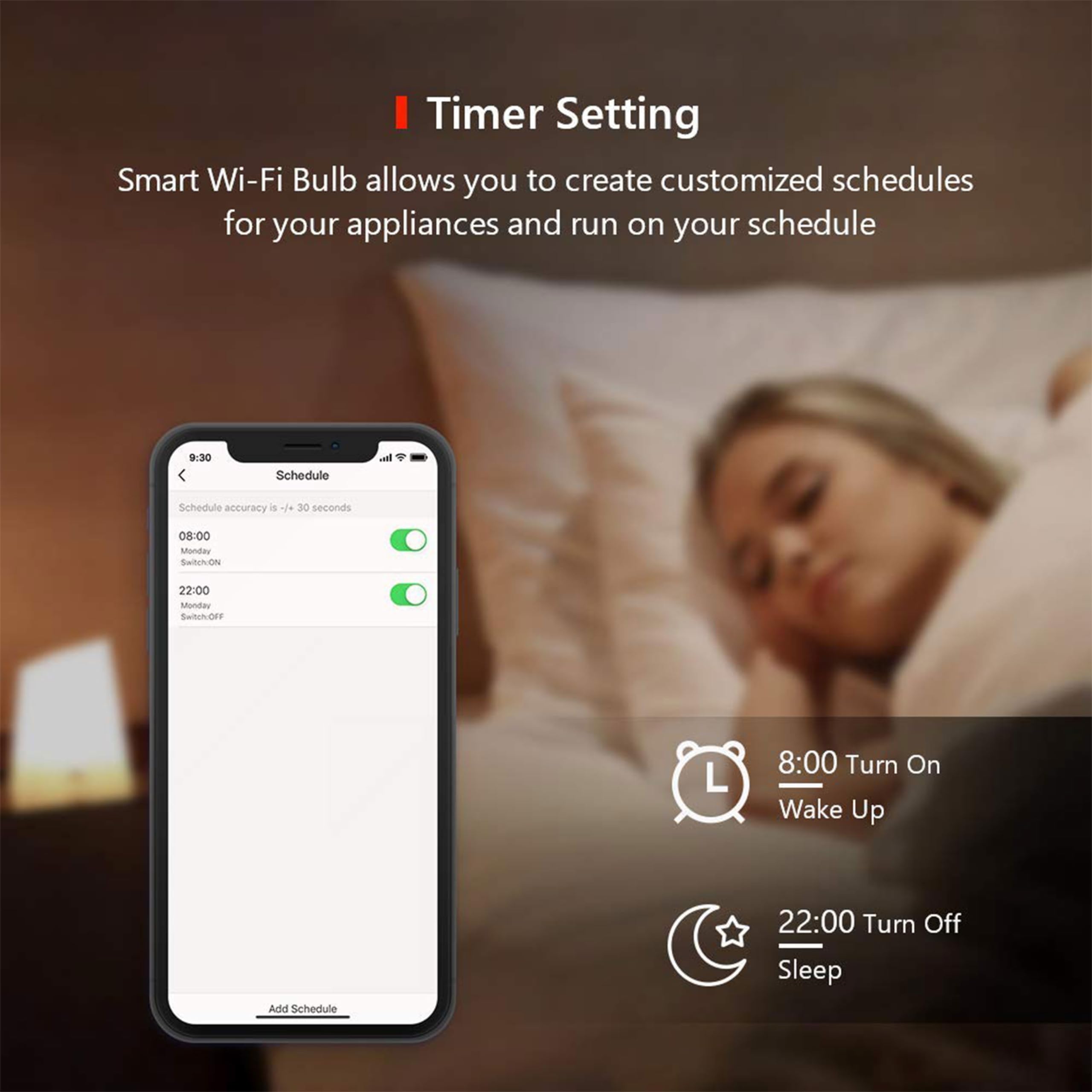 Supersonic Sc-846Sb Smart Led Bulb With Wifi And Alexa Enabled, Wifi, App Control, 16 Million Colors, 806 Lumen, Scheduling, Mul