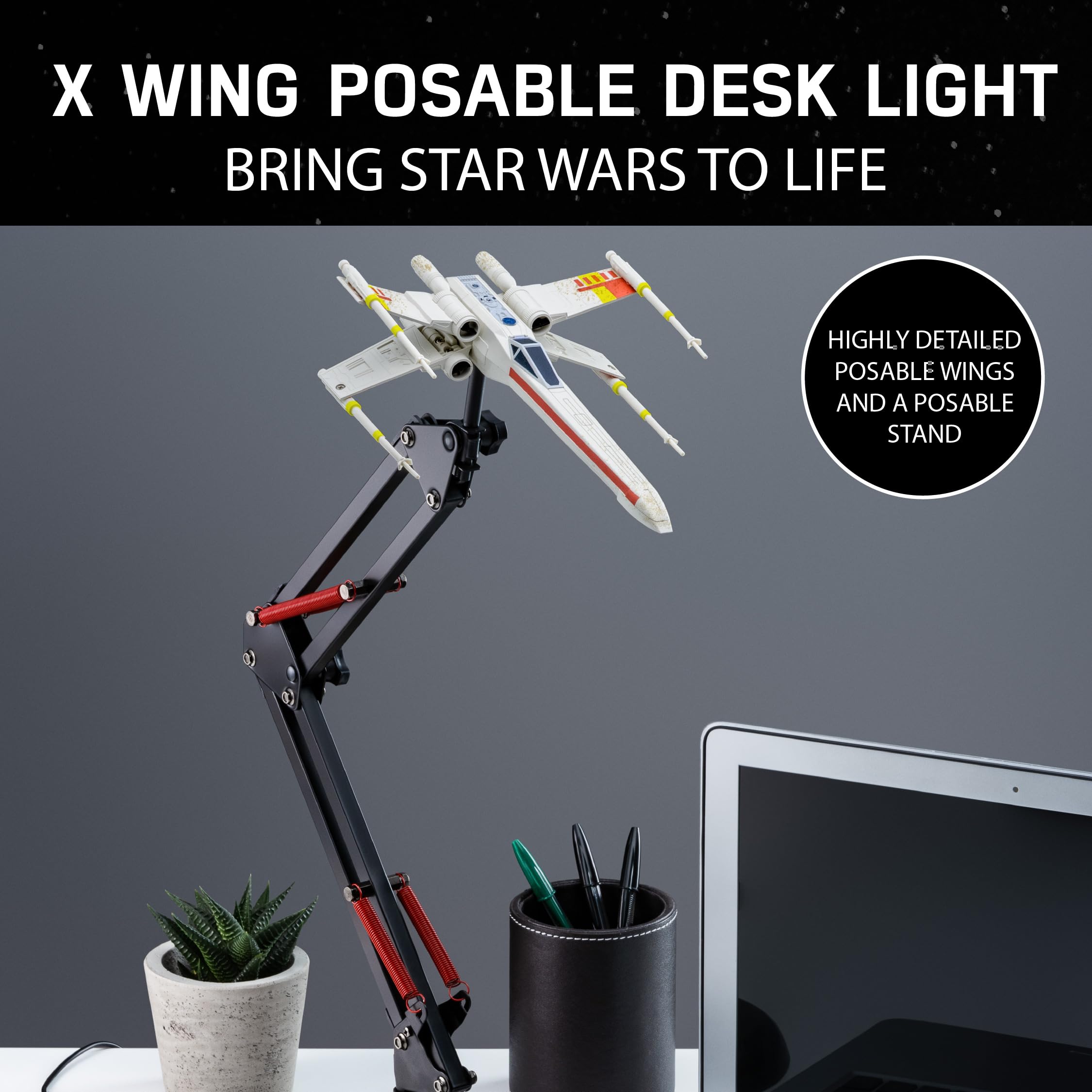 Paladone X Wing Posable Desk Light - Multicolor Metal Model 11319
