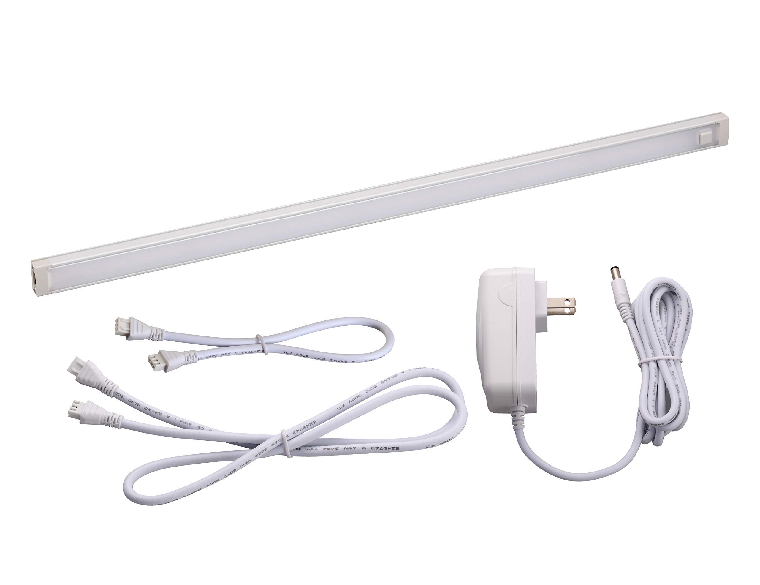 BLACK+DECKER LEDUC18-1CK Dimmable Linkable LED Shop Light with Motion Sensor and Magnetic Option, 10.5W, 780 Lumens, 4000K, 18&quot;, Cool White