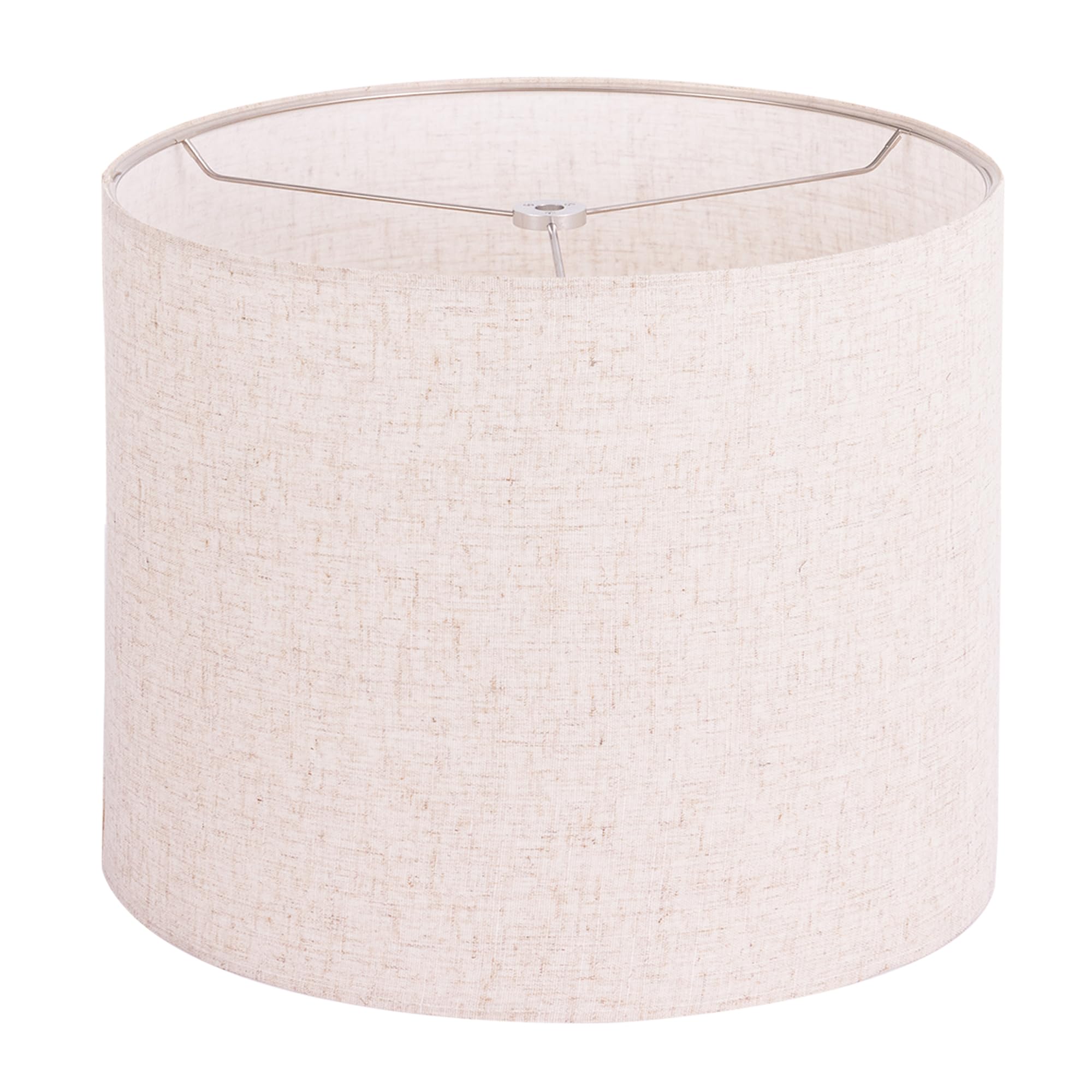 Wellmet Lampshade - 16X16X12 Linen Fabric Drum Shade, Assembly Required, Classic Modern Style, Model Ds-Tls