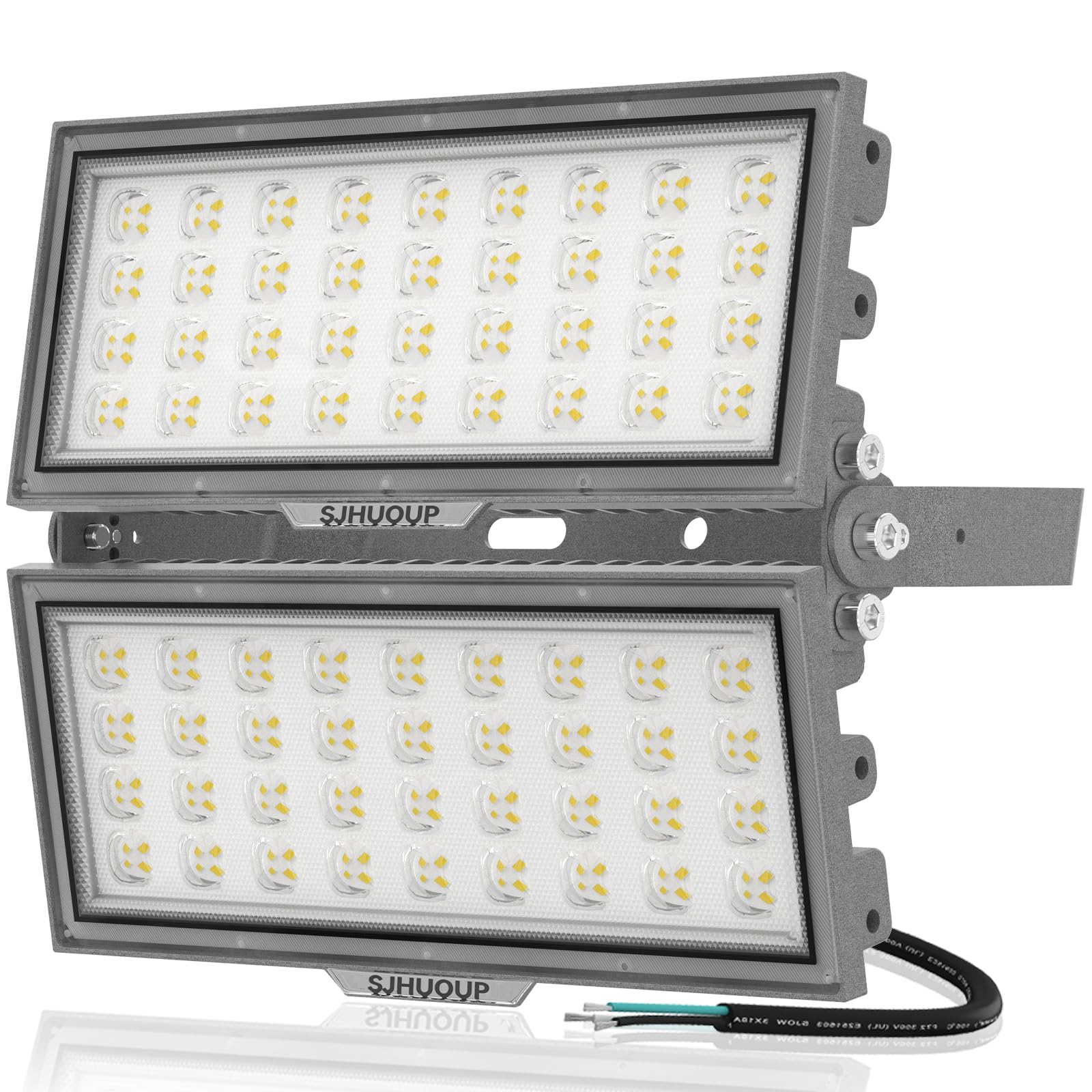 SJHUOUP 200W LED Flood Lights Outdoor 26000Lumen 6500K Super Bright Stadium Lights Surge 6KV Outdoor LED Flood Light IP67 Waterproof for Stadium Yard Garden