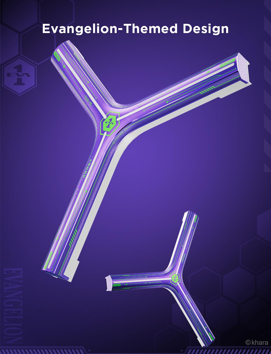 Govee RGBIC Gaming Wall Lights, Smart Wi-Fi, Music Sync, 5 Pack, Purple, Model H6065A