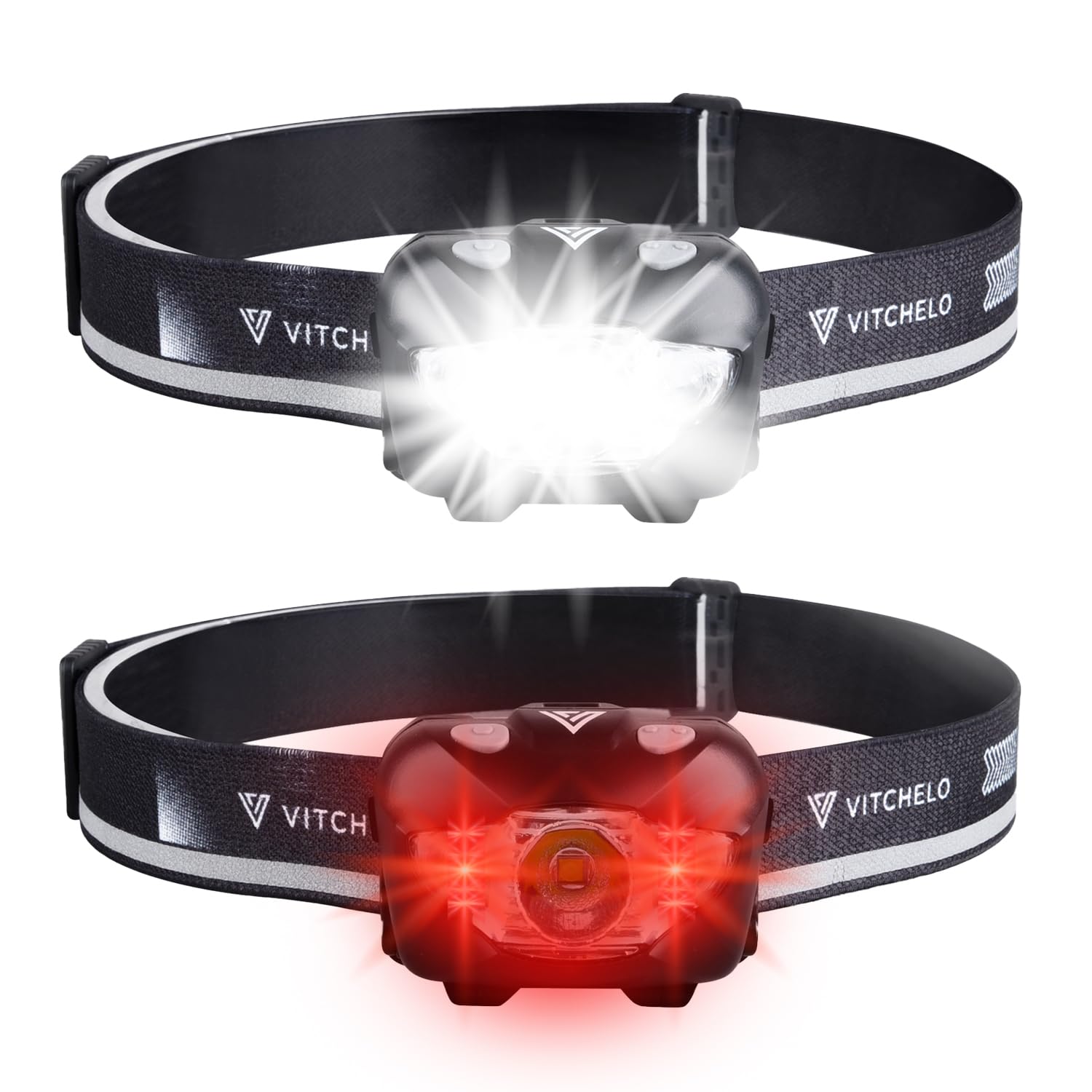 1Piece V800 Pro Head Lamp Led Rechargeable Super Bright Xpg3, 6 Modes Hybrid Led Headlamp Flashlight For Adults & Kids, Ipx4 Wat