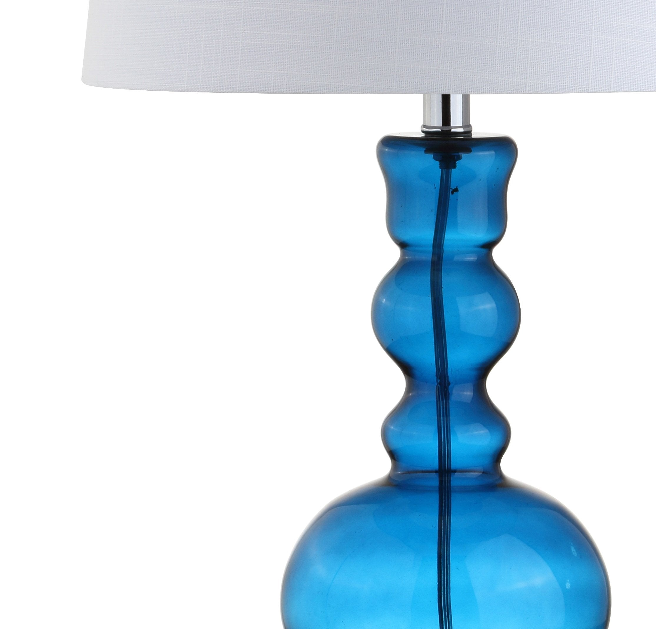 Jonathan Y Jyl1061C-Set2 Set Of 2 Table Lamps Genie 28.5'' Glass Led Table Lamp Contemporary Transitional Bedside Desk Nightstan