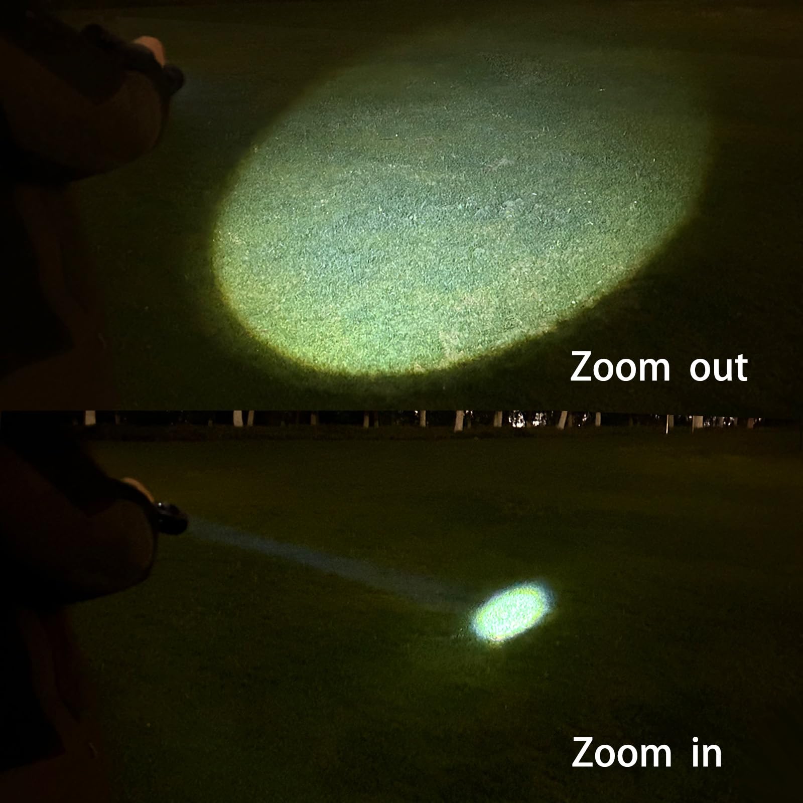 Hilngav Heavy Duty LED Flashlight, Zoomable, Aluminum Alloy, Black, S009, 1 Pack