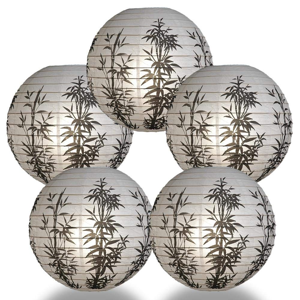 Quasimoon Paperlanternstore.Com 5 Pack - 16 Inch Bamboo Pattern Paper ...