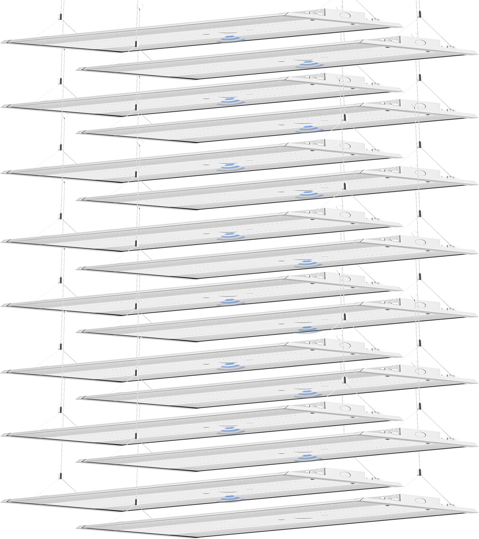G Gjia Led Linear High Bay Light 16-Pack  300W 45000Lm 0-10V Dimmable 5000K Daylight  Adjustable High Bay Led Shop Lights Lighting Fixtures For Garage Warehouse Workshop  Ul