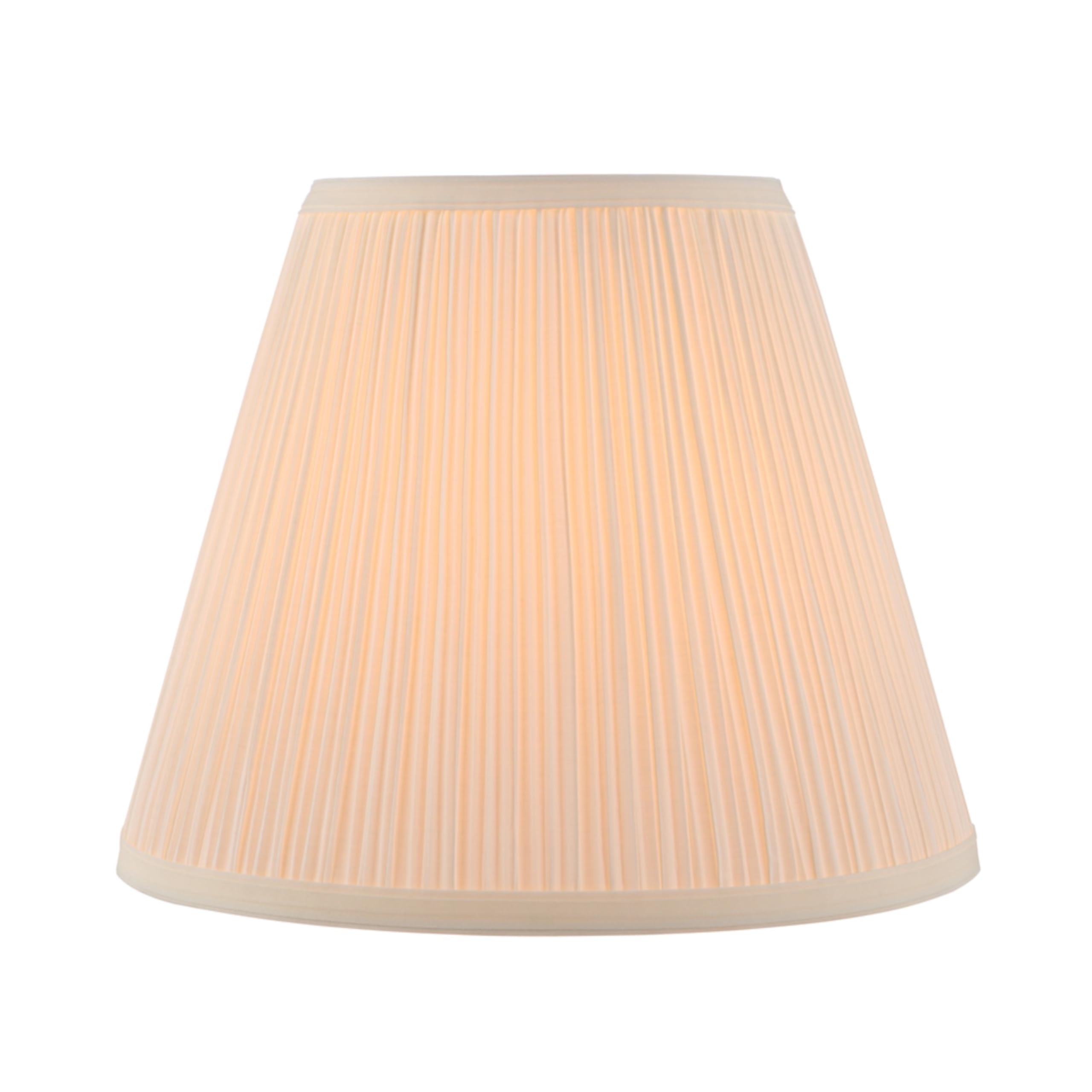 Aspen Creative Hardback Empire Lamp Shade, Faux Silk, Off White, 7" Top x 13" Bottom x 10" Slant, Model 33055