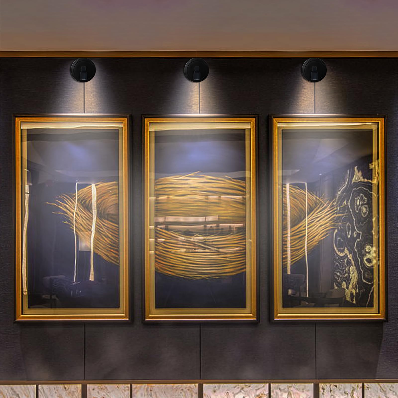 Bergustch Battery Operated Led Spotlight, Wall Picture Lights, Indoor Uplights, Puck Lights With Remote, Plants Spot Light, Disp