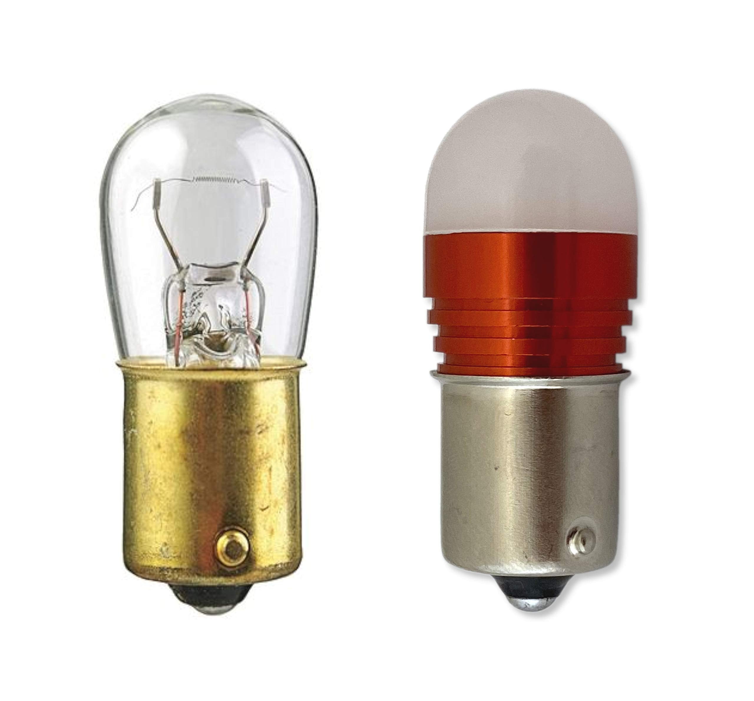 #1308#1309 28Vdc Miniature Bulb Led Replacement | Base: Sc Bayonet Ba15S | Lamp Shape: B6 | Voltage: 28Vdc (Bright White)
