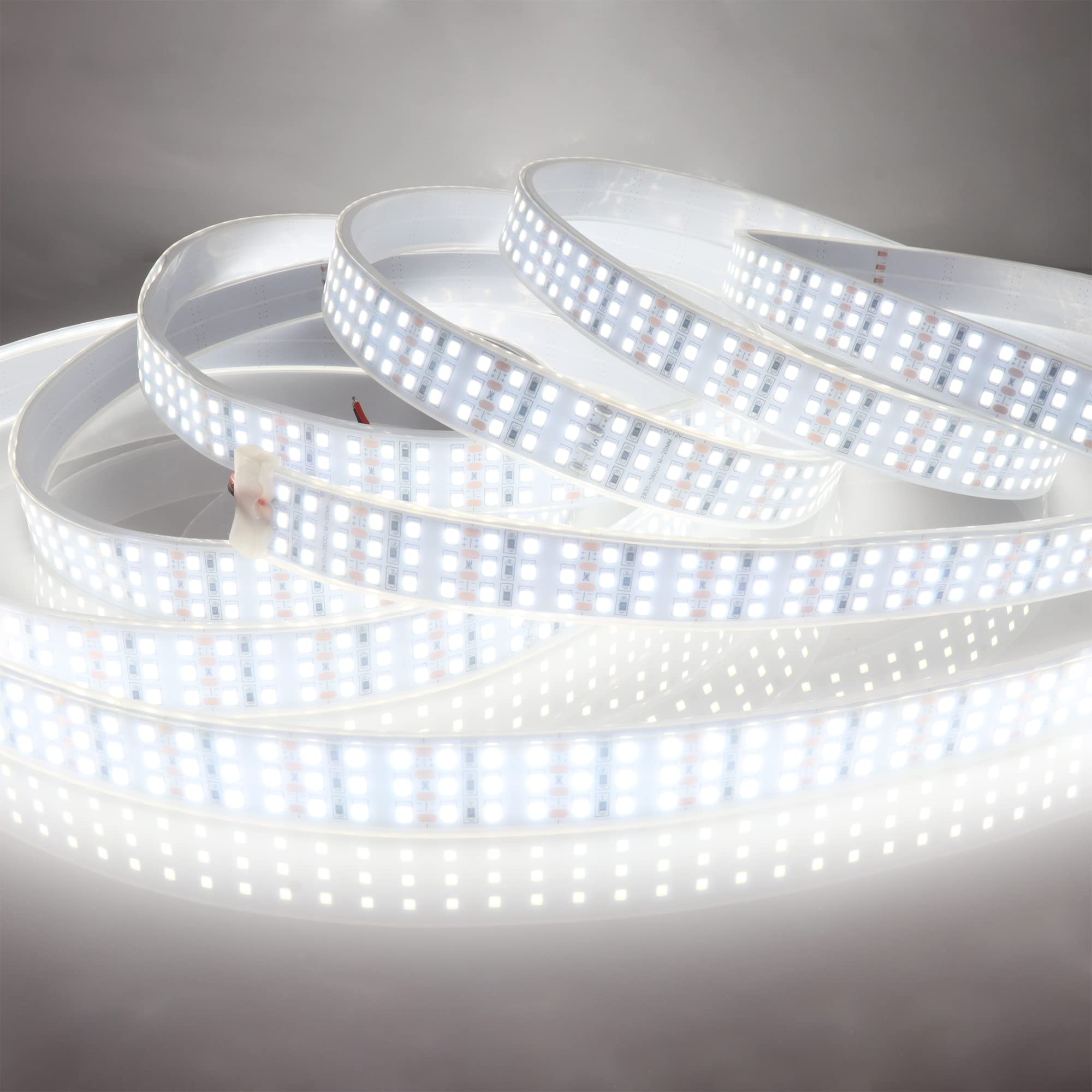 LEDENET 16.4Ft Super Bright Triple Row LED Band Lights  Daylight White 6000K DC12V 1800LEDs Dimmable Flexible Truck LED Tape Lights  Outdoor Waterproof IP67 Wheel Light Bands