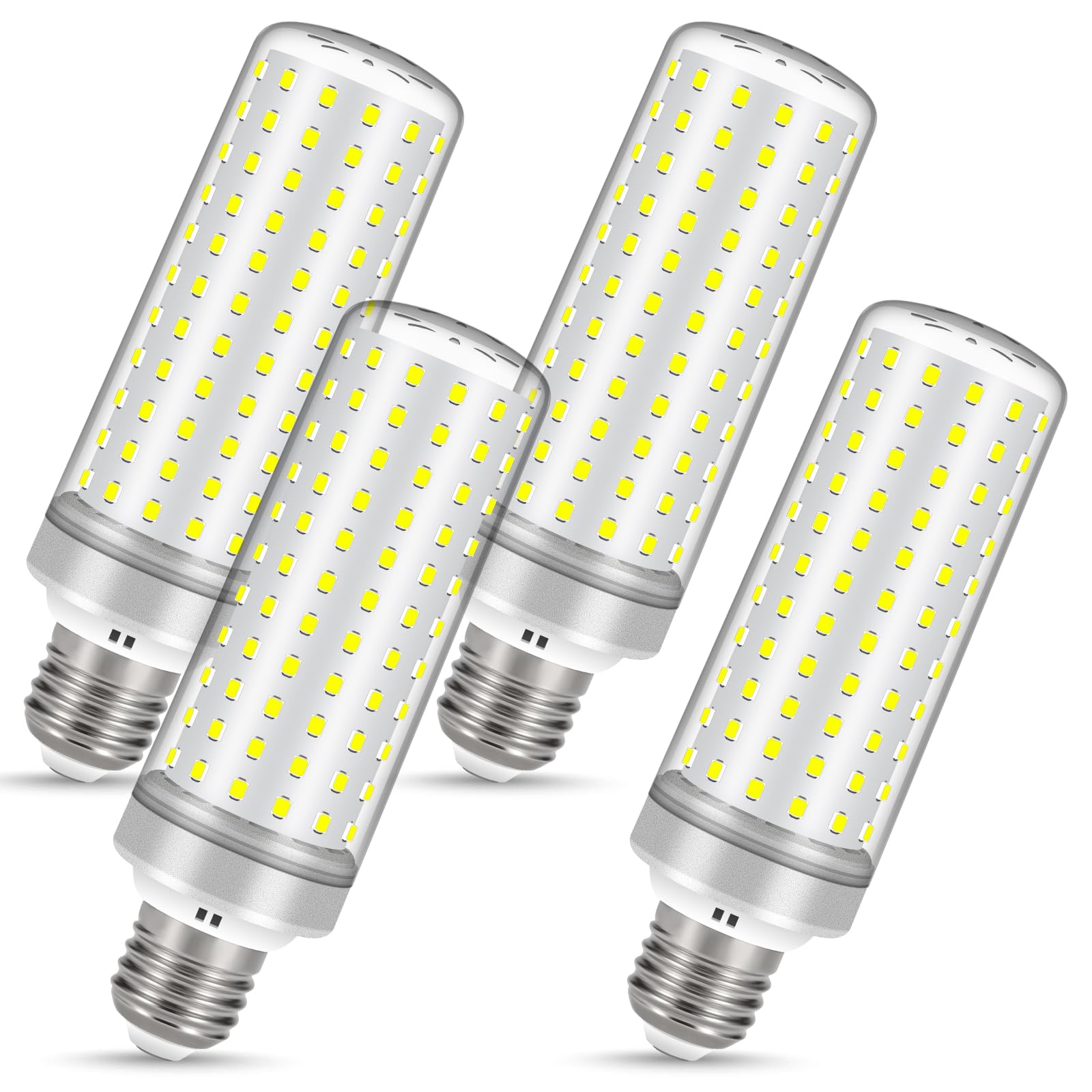 E26 Led Bulbs, 40W Led Light Bulbs Equivalent 400W, 6000K Daylight White, Not Dimmable, Ac 85-265V, E26 Light Bulbs (4 Pack)