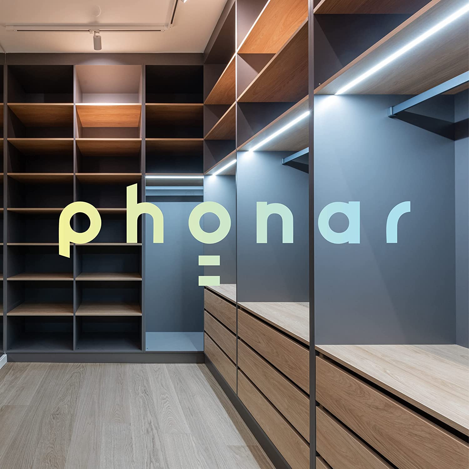 Phonar 24 Inch Under Cabinet Lighting Led Lamps For Kitchen Closet, Led Counter Light With Plug In Hardwired Led Lighting For Wardrobe(Cold White)