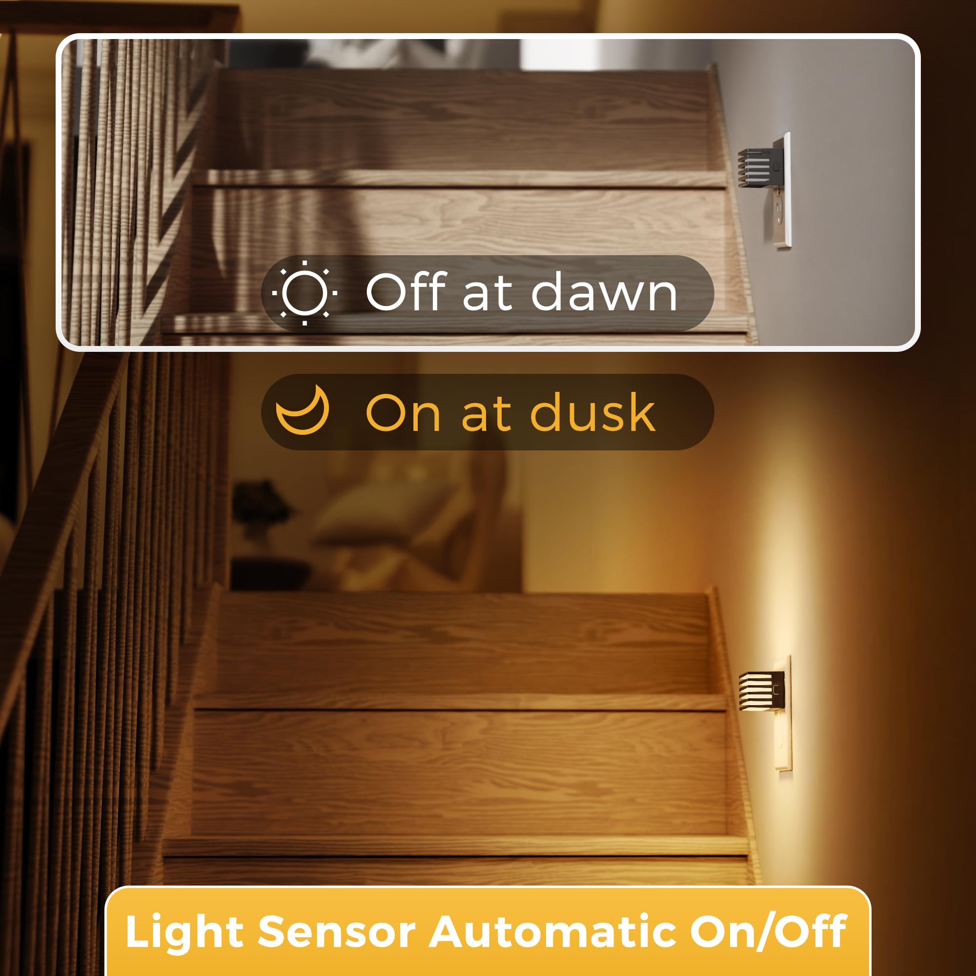 L Lohas Led Night Lights Plug Into Wall, 2 Pack Modern Night Light With Dusk To Dawn Sensor, Dimmable Plug In Night Light, Adjus