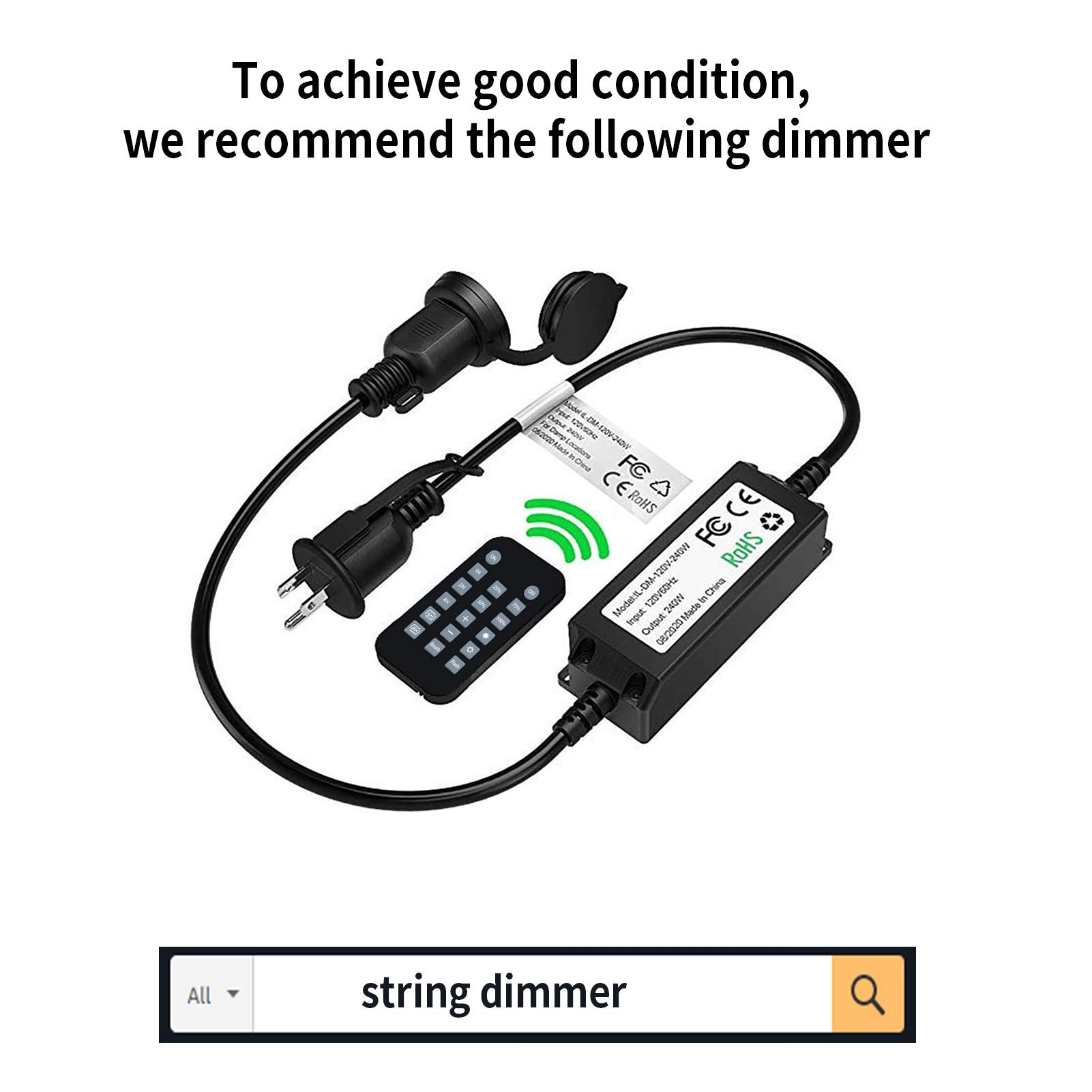 Visterlite Shatterproof S14 Replacement Led Light Bulbs, 2W, Equivalent To 11-25 Watt, Warm White 2200K, Outdoor String Lights V