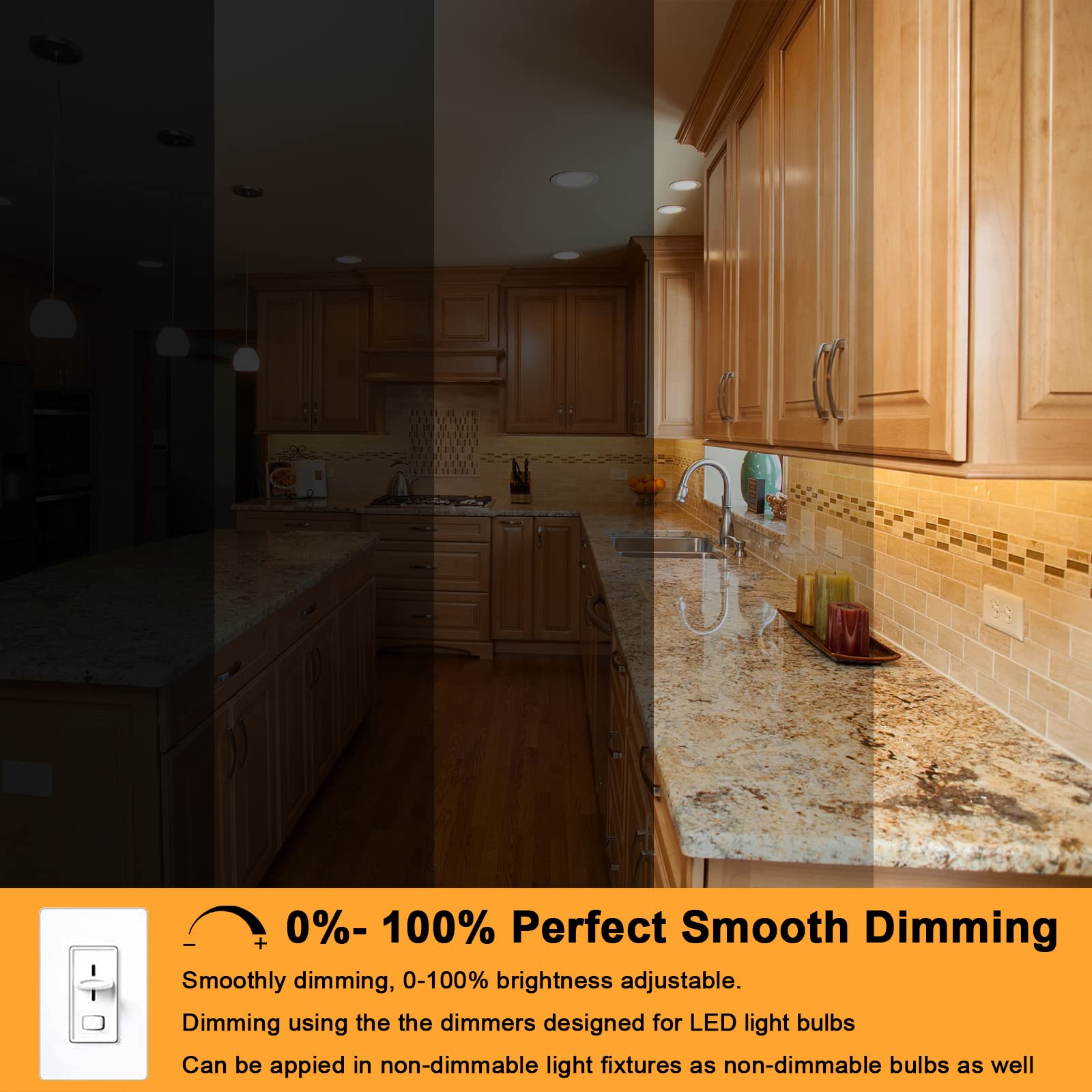 Gaormii G8 LED Bulb, 35W Halogen Equivalent, Dimmable, Warm White, T4 JCD Bi-Pin, 4W 360LM, 6 Pack
