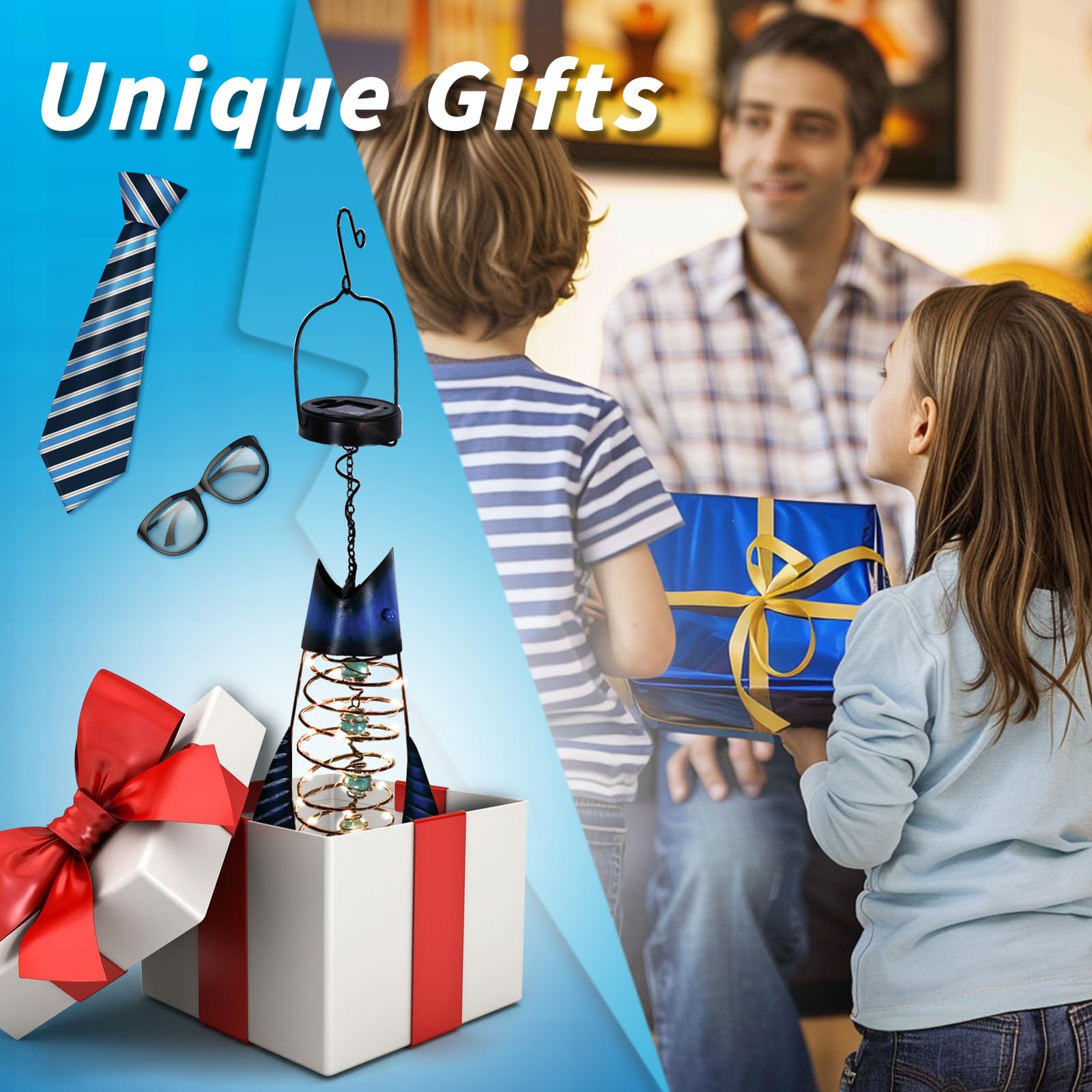 Hongland Outdoor Solar Fish Lantern - Metal Waterproof Garden Decor For Patio & Yard Art