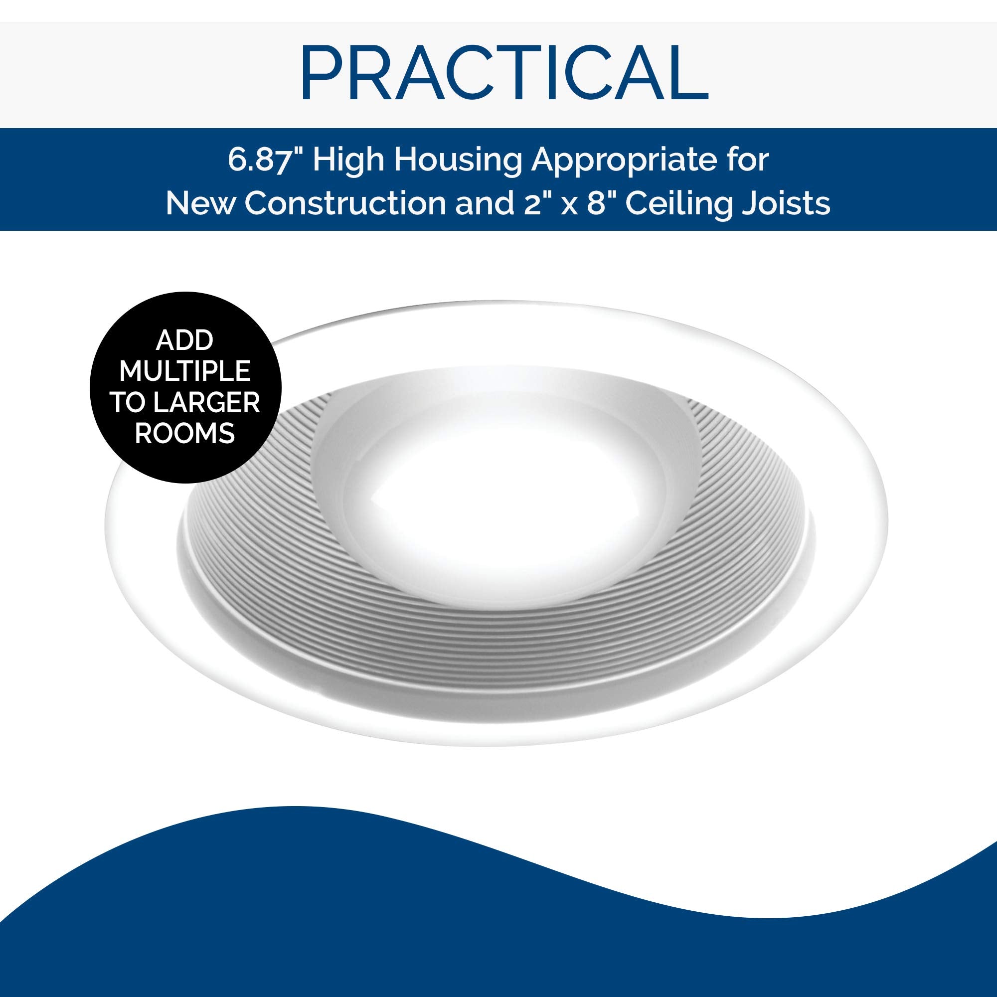 Broan-Nutone 744Led Ventilation Fan With Led Light, 70 Cfm, Energy Star, White