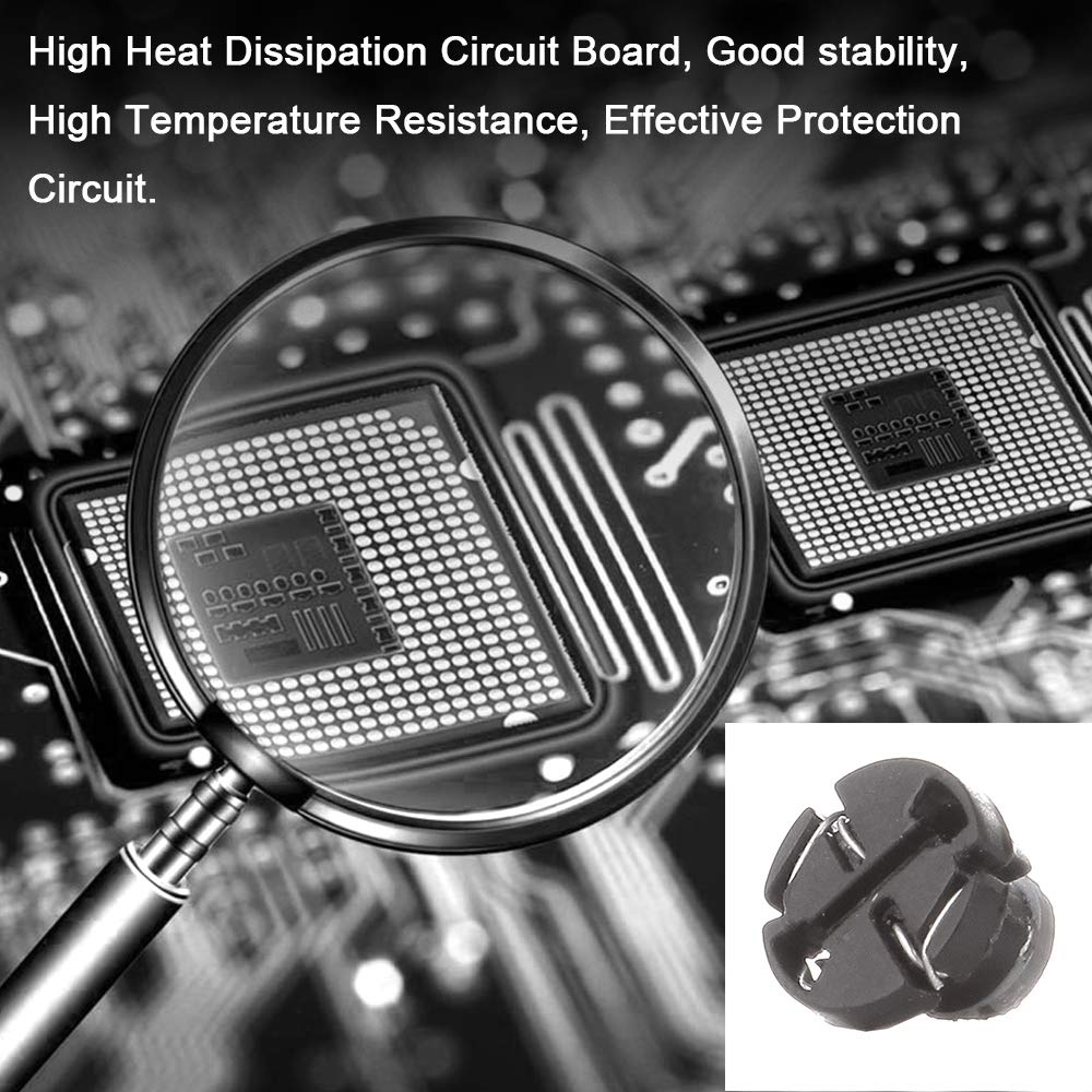 Cciyu 6 Pack T4/T4.2 Neo Wedge 2835 Smd Led Bulb A/C Lights (Red)