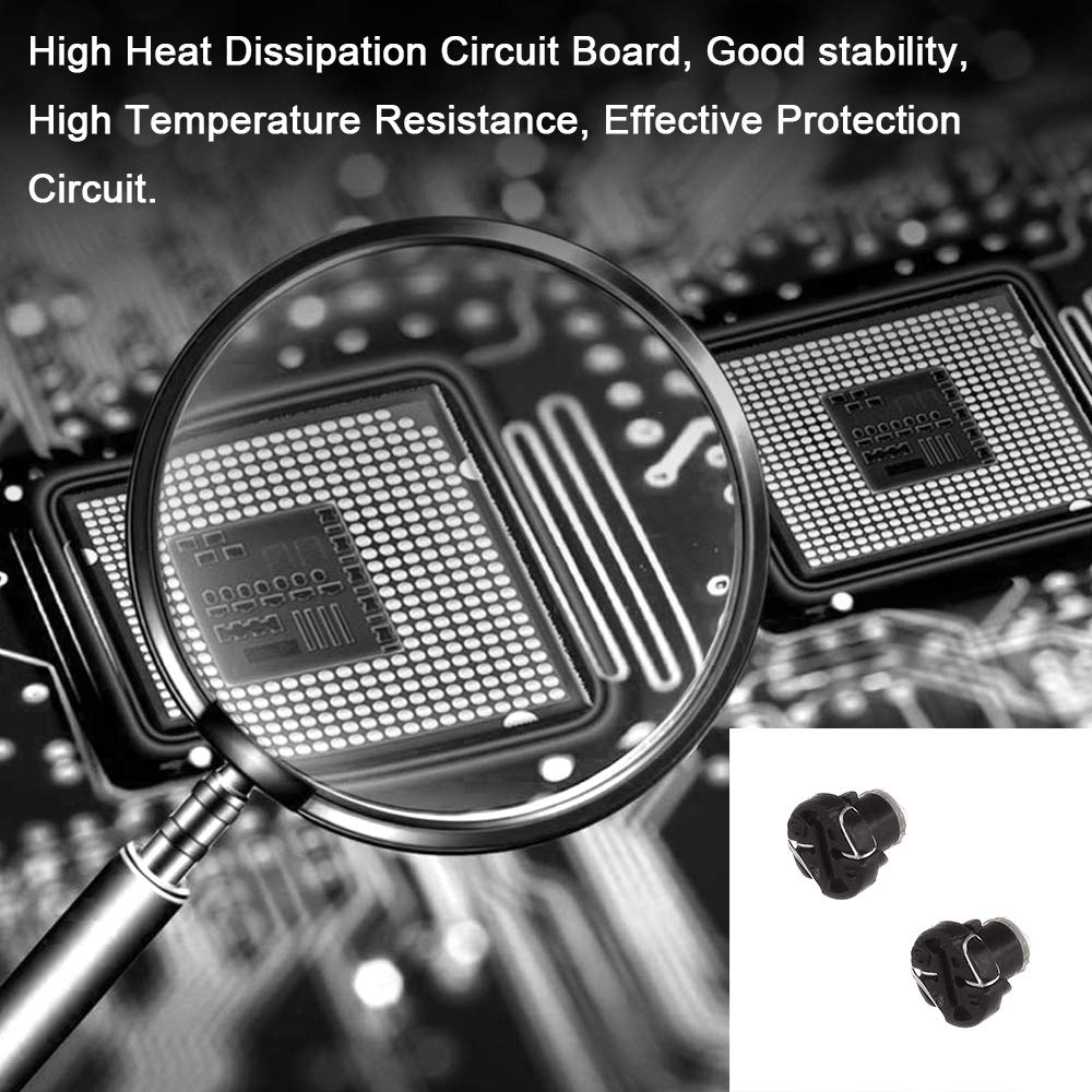 Cciyu 20 Pack White 2835 Smd T3 Neo Wedge 1 Leda/C Lights New 8Mm Us Replacement Fit For 1999-2010 For Honda Accord/Odyssey (White)