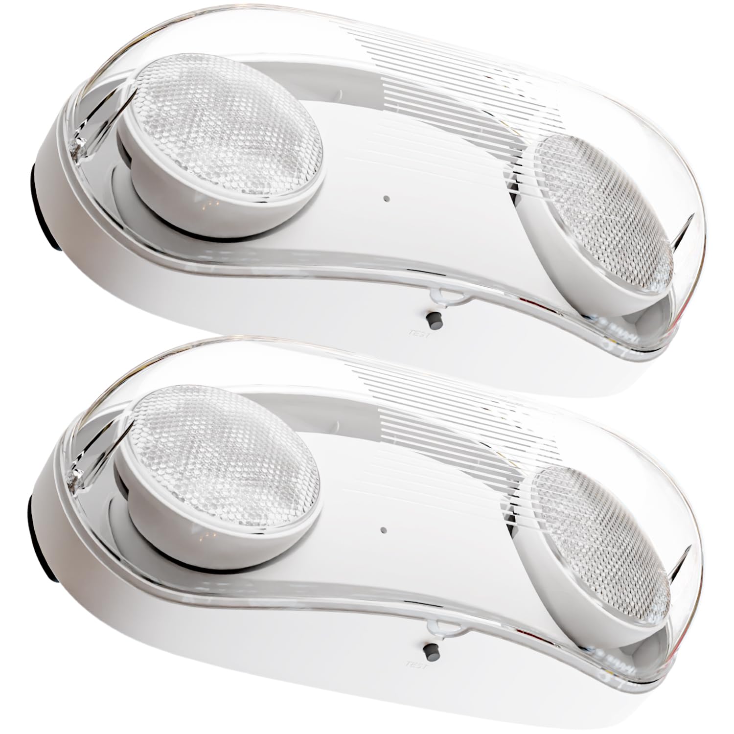 Sunco LED Outdoor Emergency Light, 2-Head Adjustable Wet Rated Exit Lights with Battery Backup, Egress Light, Fire Resistant, 2.