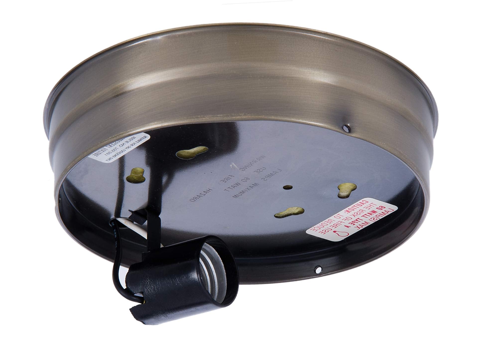 B&P Lamp® 6 Inch Fitter Wired Flush Mount Ceiling Fixture (Bronze)