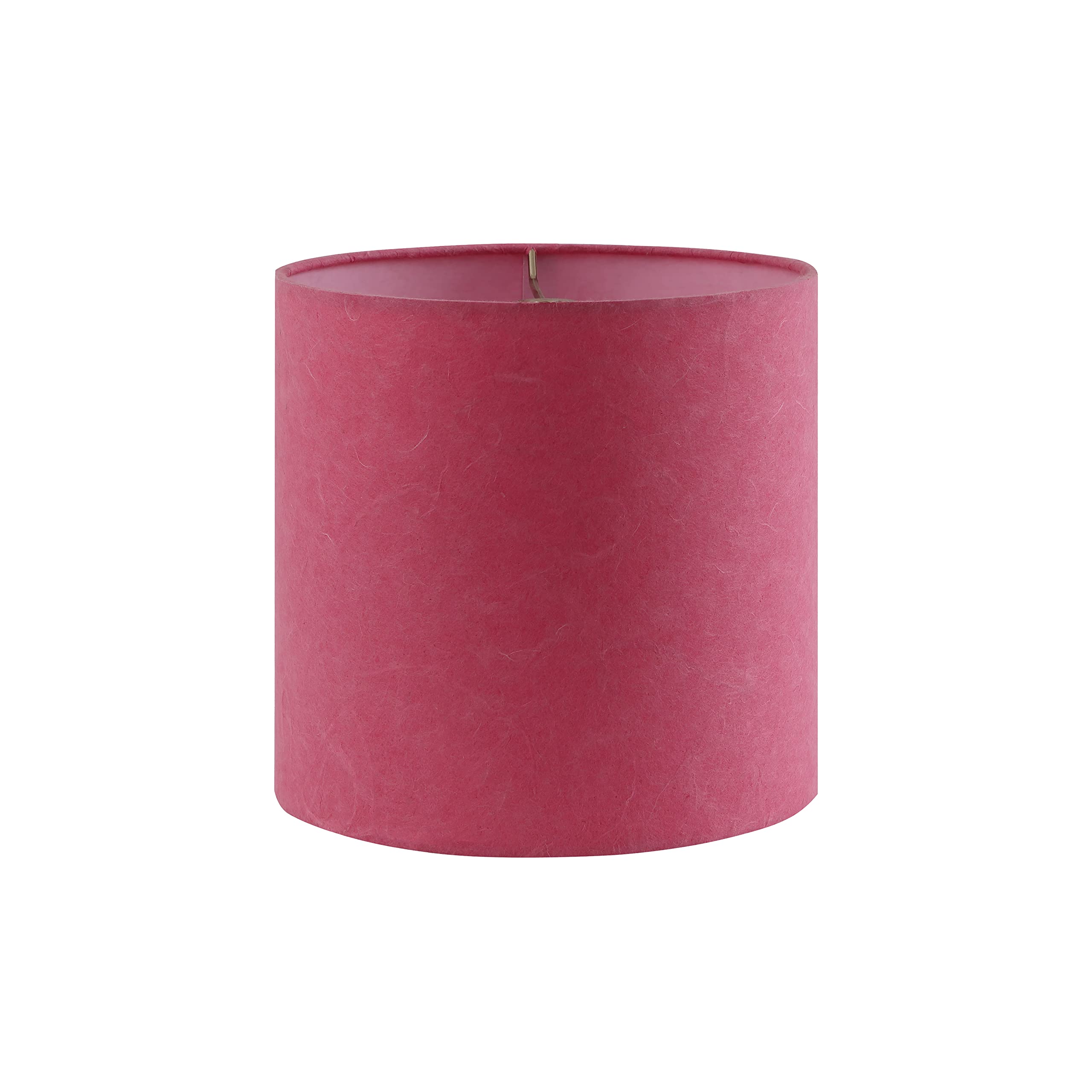 Aspen Creative Drum Lamp Shade, 8in x 8in x 8in, Rose Pink, Model 31239A, Paper Material
