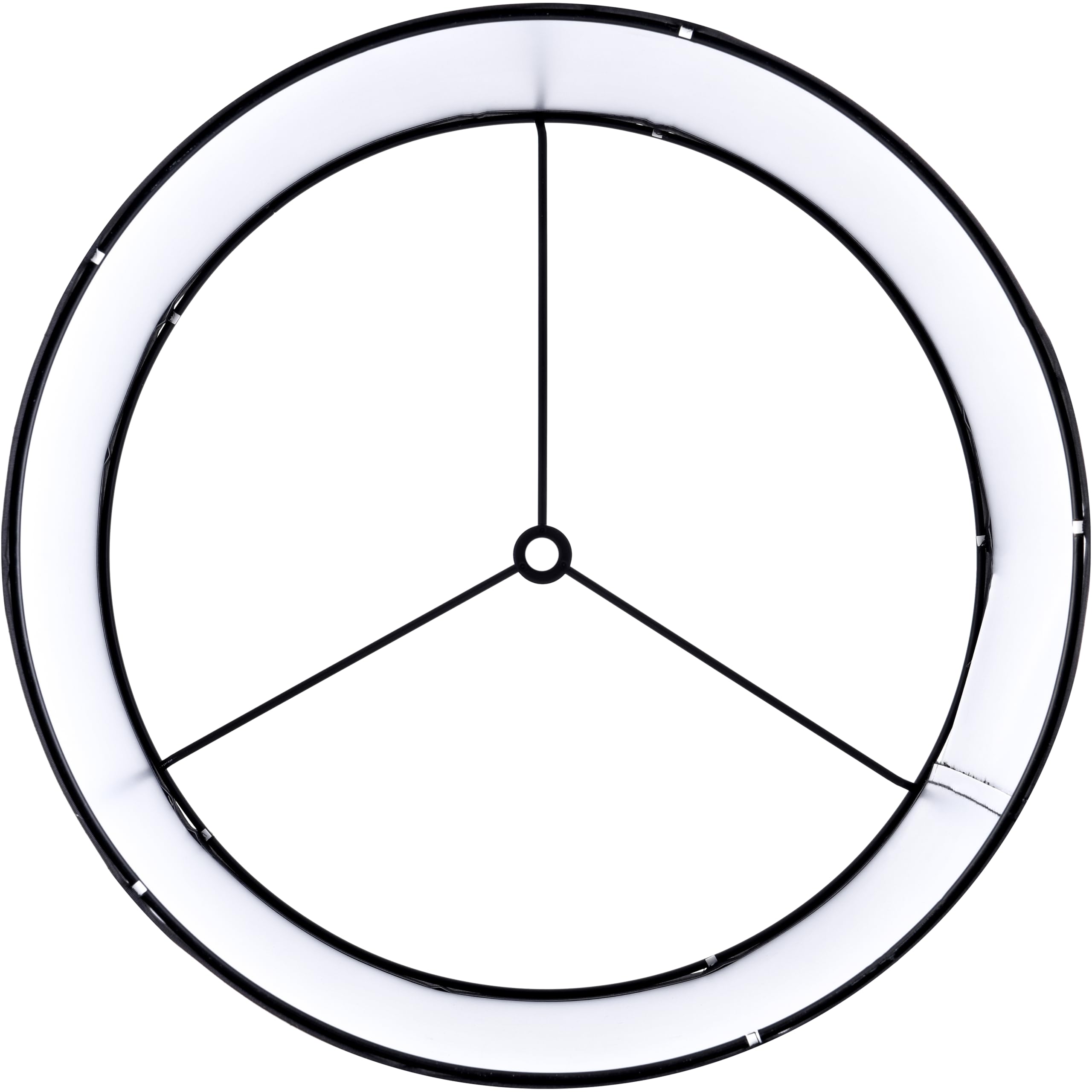 Goso Large Drum Lamp Shades For Floor Lamps Table Lamps -16 * 16 * 12 Inch (Spider) Black Lampshades Replacement, Night Stand Li