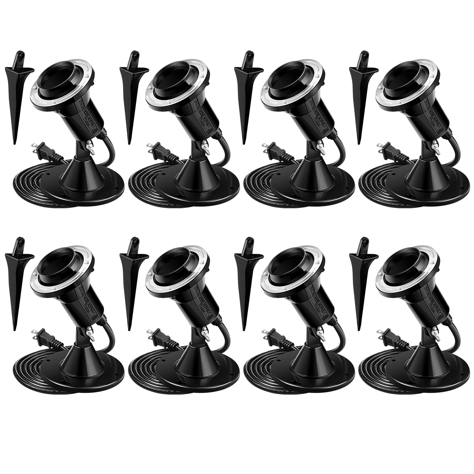 Relaxweex Christmas Spotlight Outdoor Floodlight Holder Plug in Fixture Stake 120 V Ul Listed Christmas Spotlight Outdoor Light 
