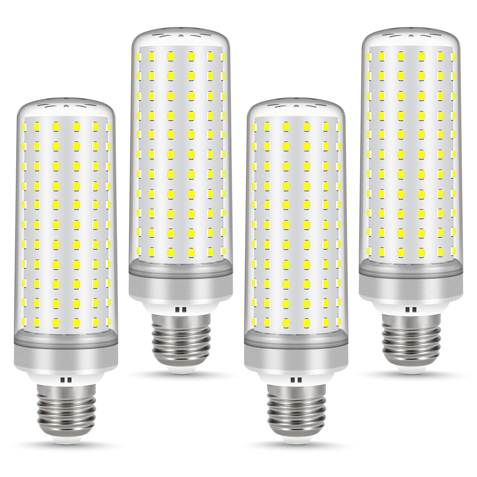 E26 Led Bulbs, 40W Led Light Bulbs Equivalent 400W, 6000K Daylight White, Not Dimmable, Ac 85-265V, E26 Light Bulbs (4 Pack)