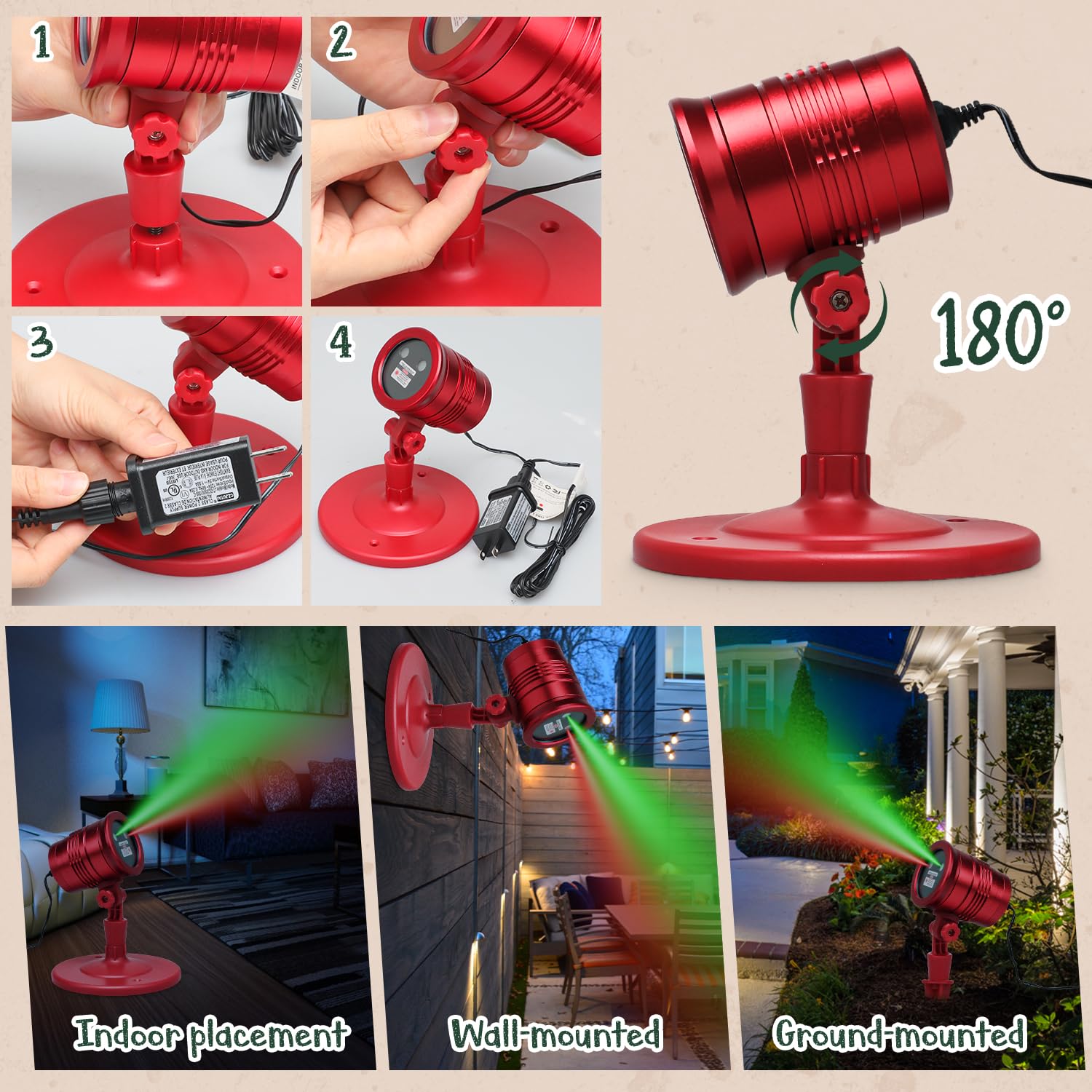 New 2023 Limited Edition Projector Lights For Christmas, Special Edition Waterproof Laser Lights With Remote Control For Outdoor