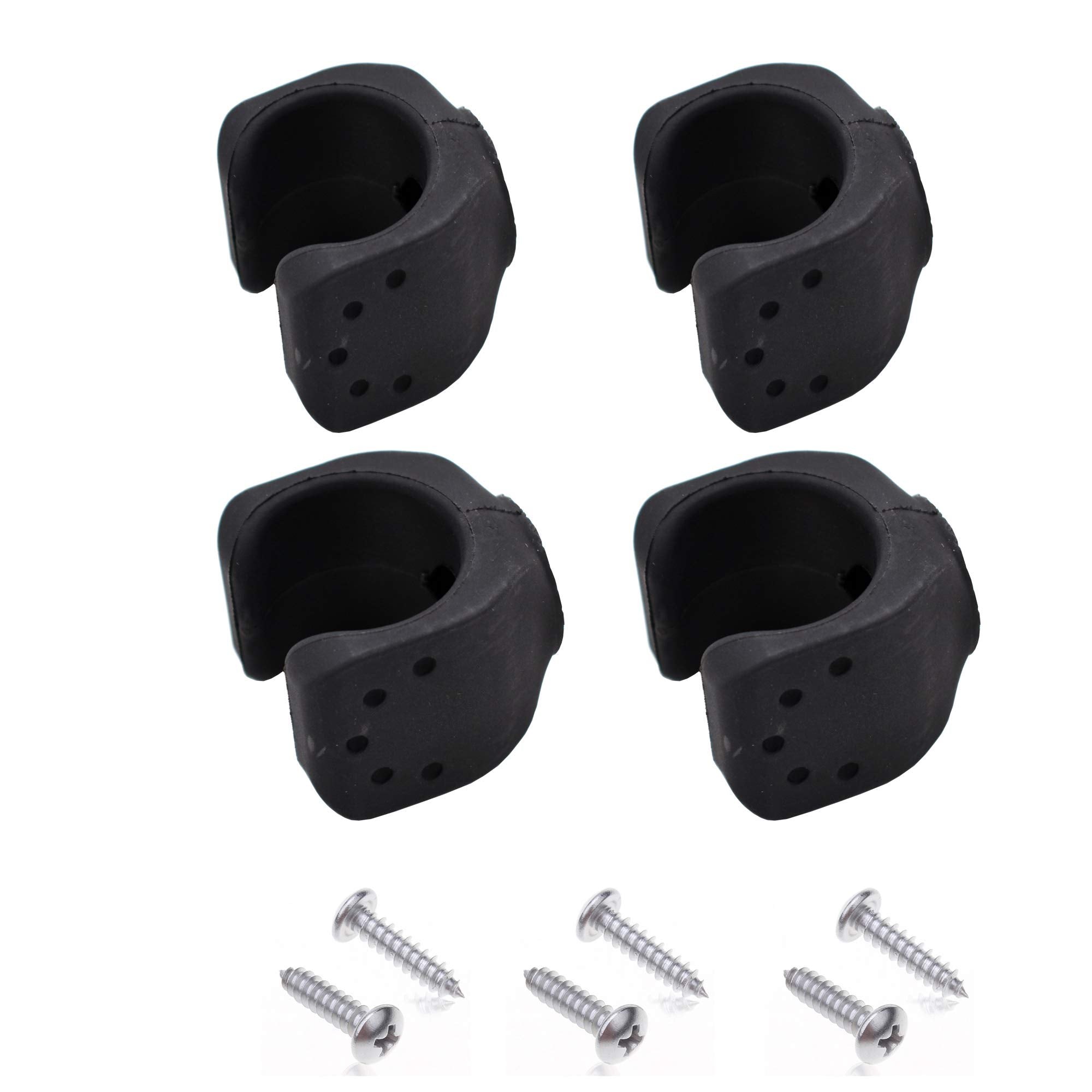 Yyst Flashlight Mounting Brackets 4/Pk - No Flashlight -Two Big - Two Small