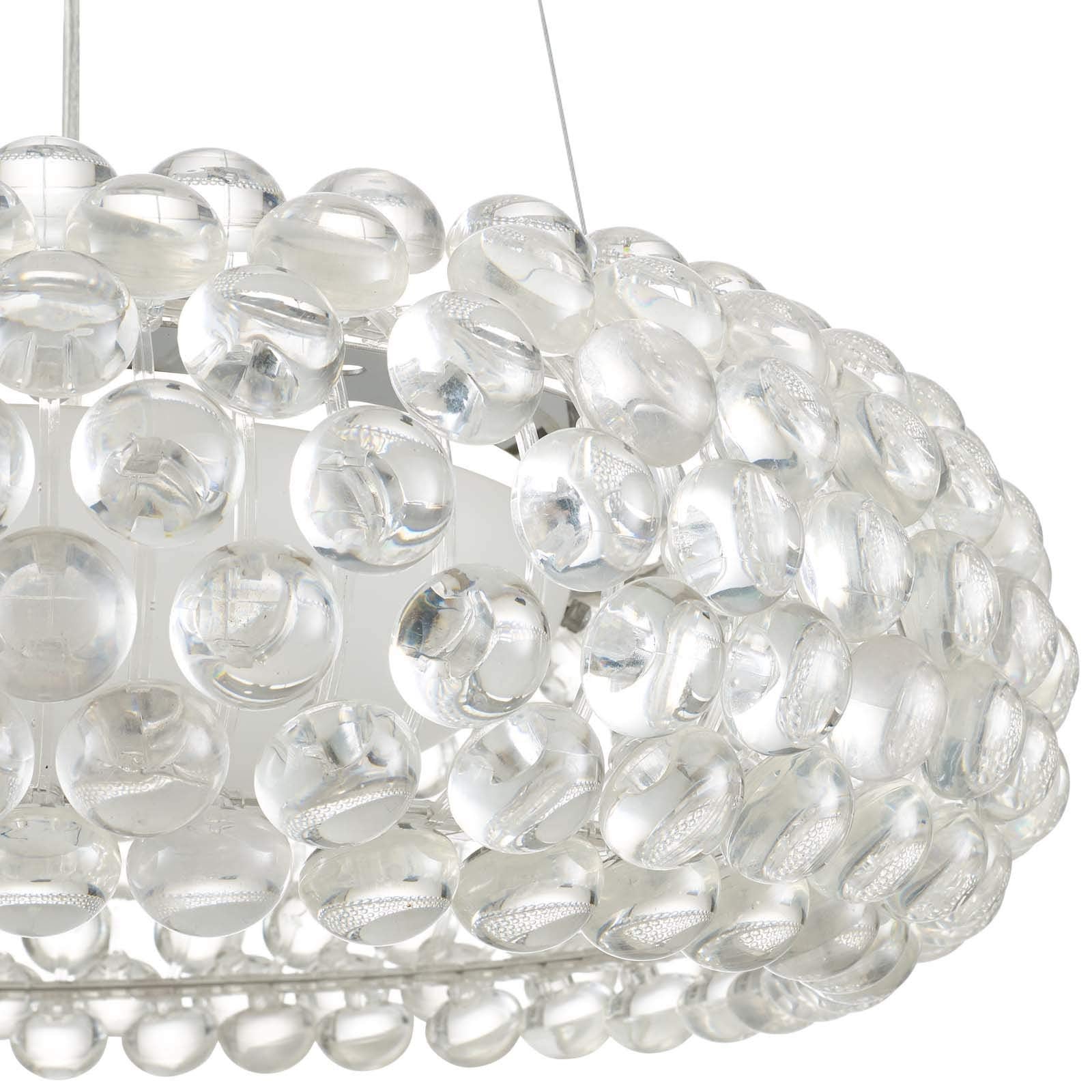 Modway Halo 20 Modern Pendant Light Chandelier with Acrylic Balls