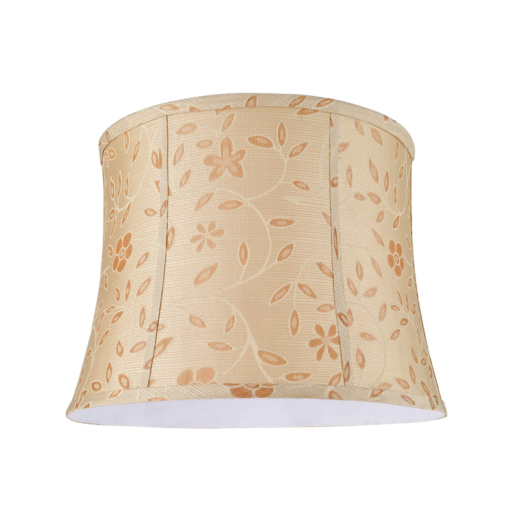 Aspen Creative 30023A Transitional Bell Shape Spider Construction Lamp Shade, Gold, 14&quot; Top X 16&quot; Bottom X 12&quot; Slant Height