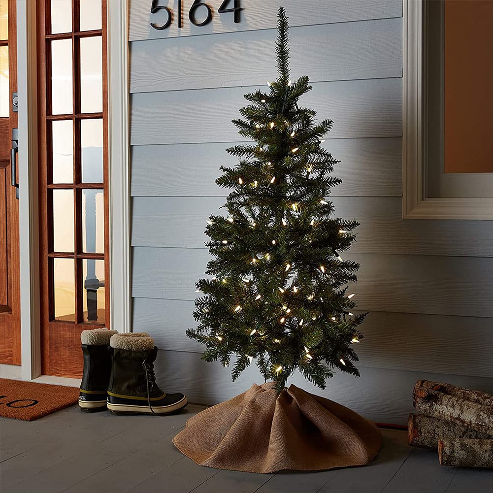 Woohaha Outdoor Christmas Lights - 50 Mini String Lights, 13ft, 2 Pack, Waterproof, Warm White