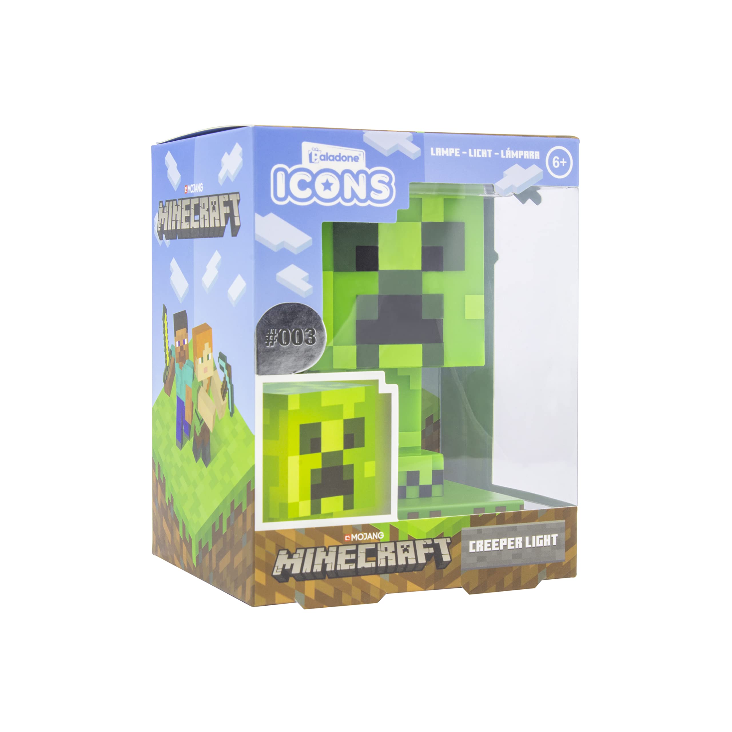 Minecraft Creeper Lamp Light Paladone ICONS - Minecraft Creeper Night Light Lamp [Parallel Import]