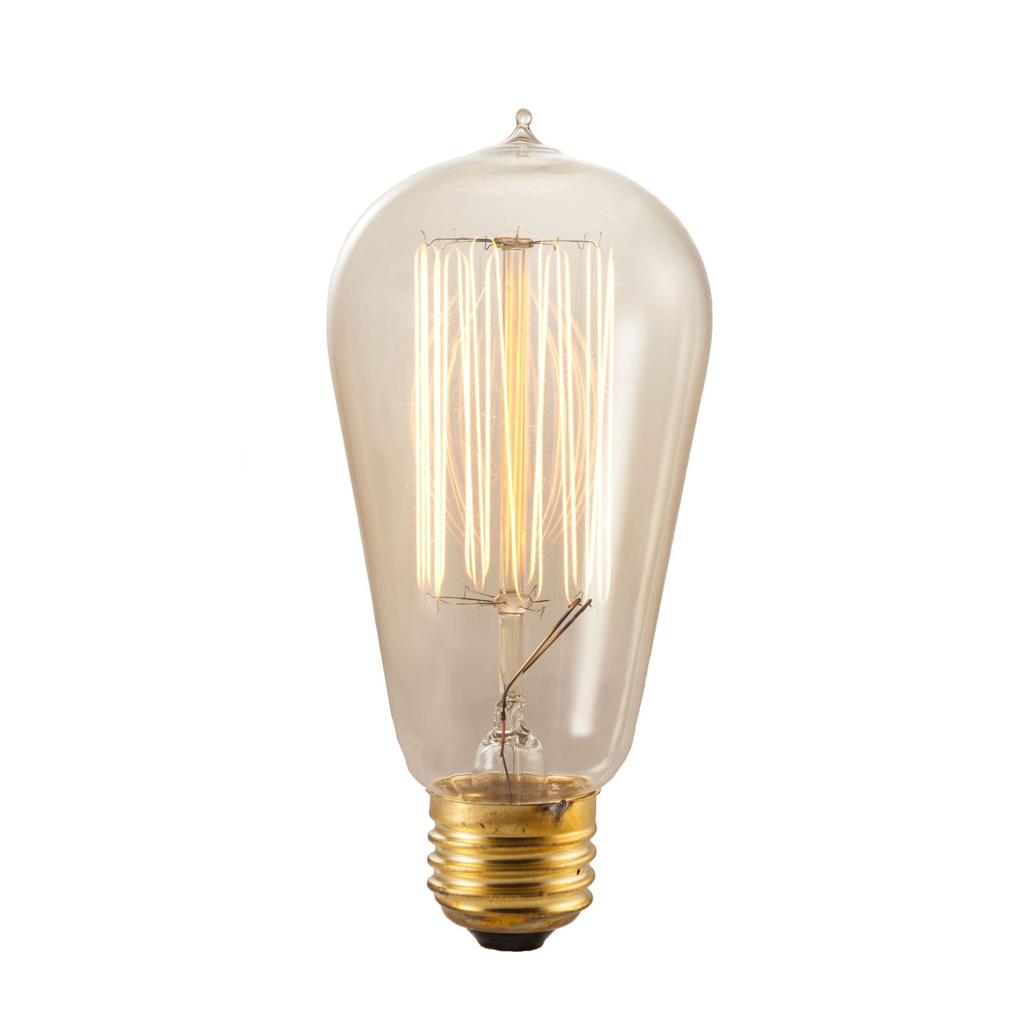 Bulbrite Nostalgic Edison Squirrel Cage Bulb, 40W, 4 Pack, Model 134019