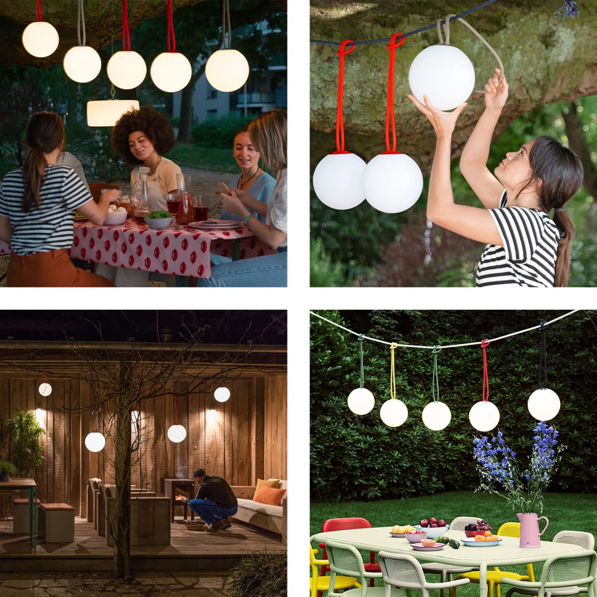 Fatboy Bolleke Rechargeable Indoor/Outdoor Led Light, Red