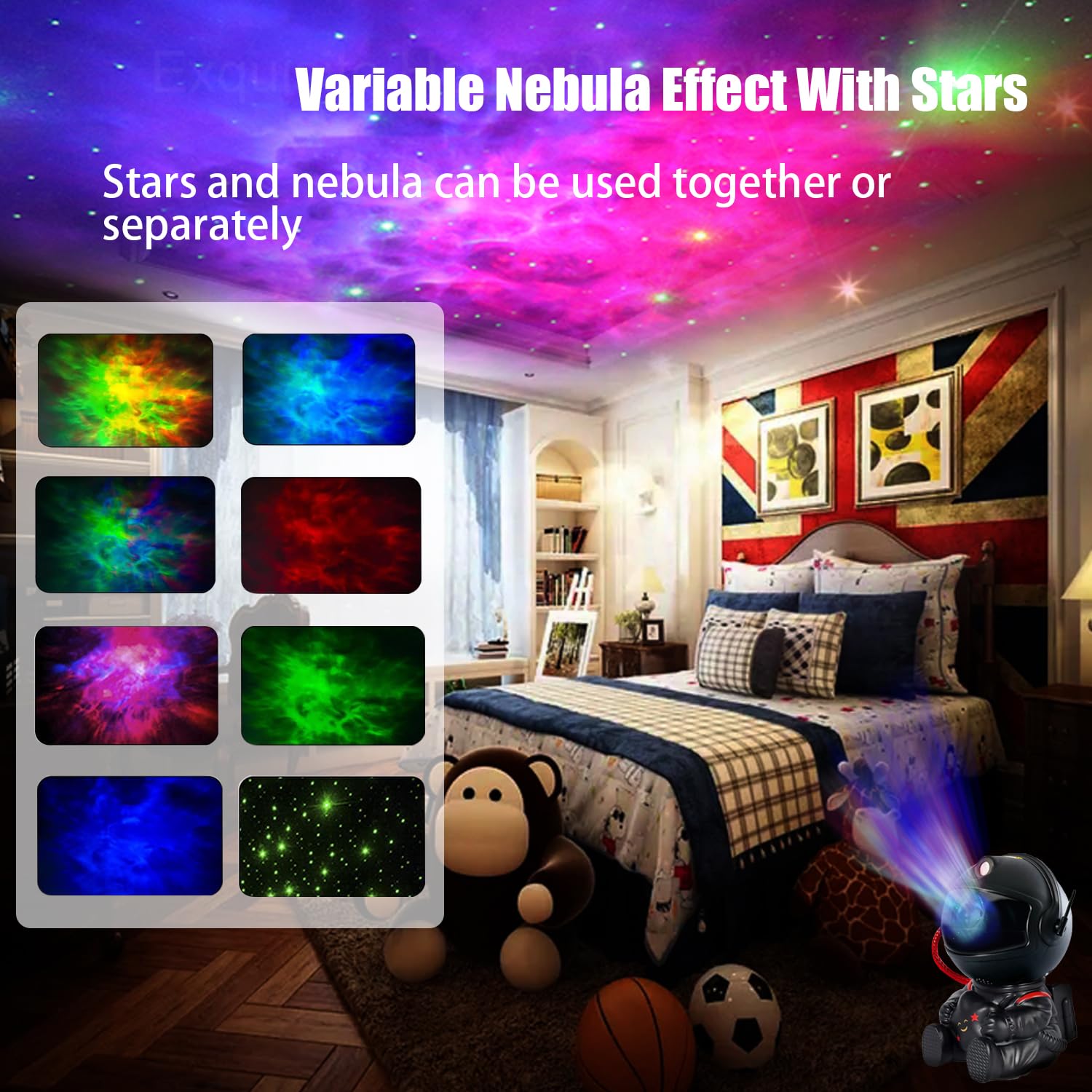 Astronaut Star Projector, Galaxy Projector Light, Kids Night Light, Nebula Star Ceiling Night Light,Gifts For Birthdays, Valenti