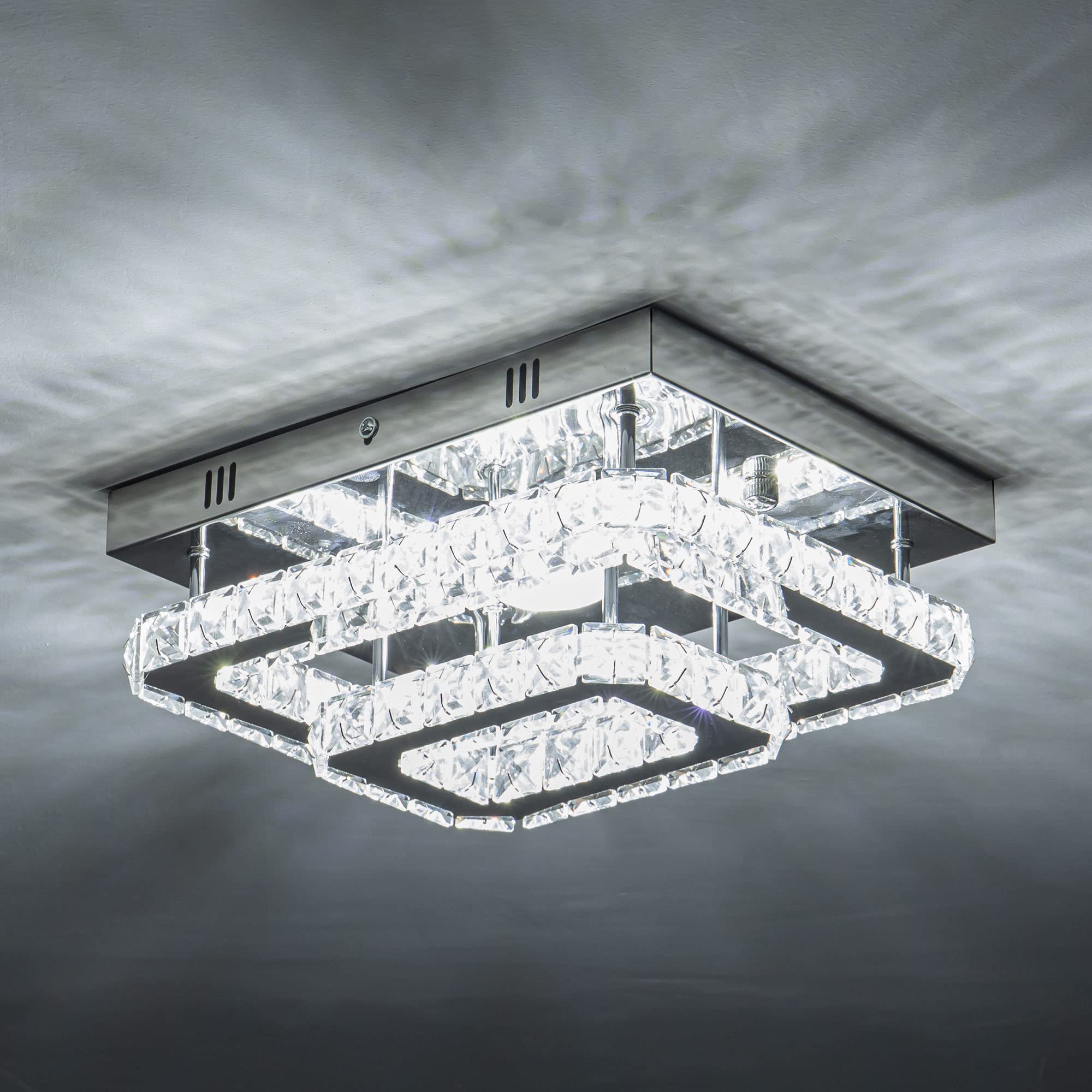 LED Crystal Chandelier Kitchen Ceiling Lights Crystal Flush Mount Ceiling Light Bedroom Chandelier Small Crystal Ceiling Light F