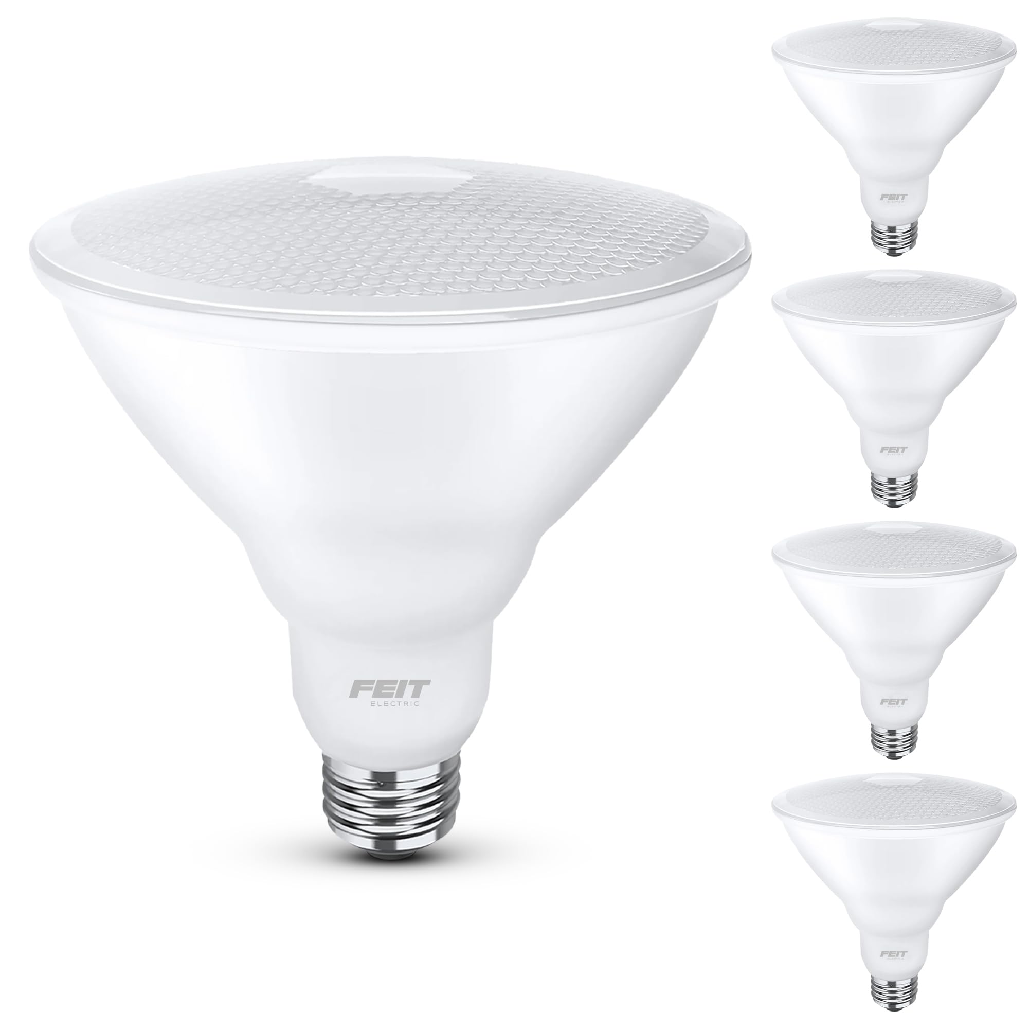 Feit Electric LED PAR38 Bulbs, 75W Equivalent, Non-Dimmable, 3000k Bright White, 750 Lumens, 4 Pack, E26 Base, Damp Rated