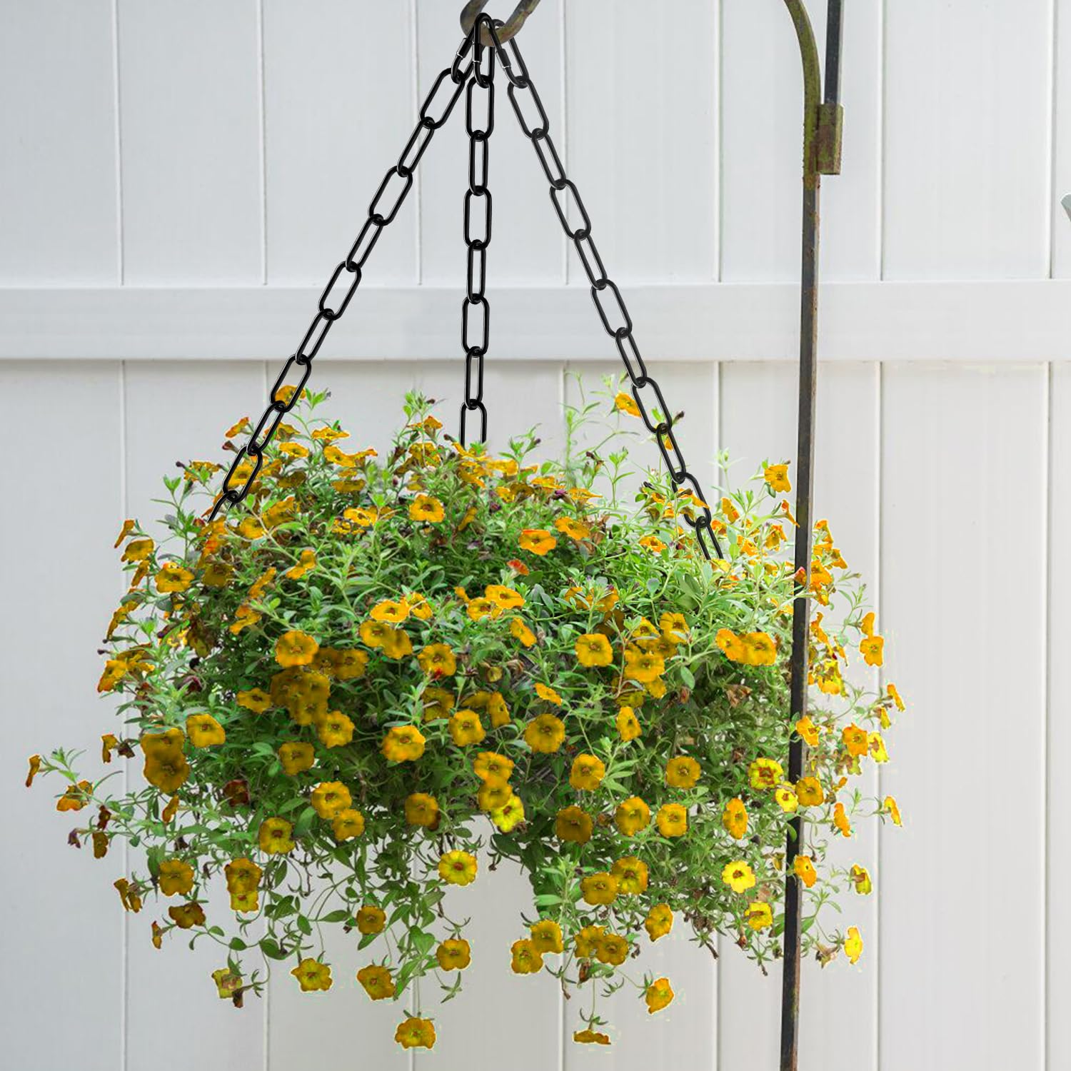 3 Feet Industrial Black Light Fixture Chain, Plant Hanging Chain, With Detachable Link, Maximum Load Is 60 Pounds