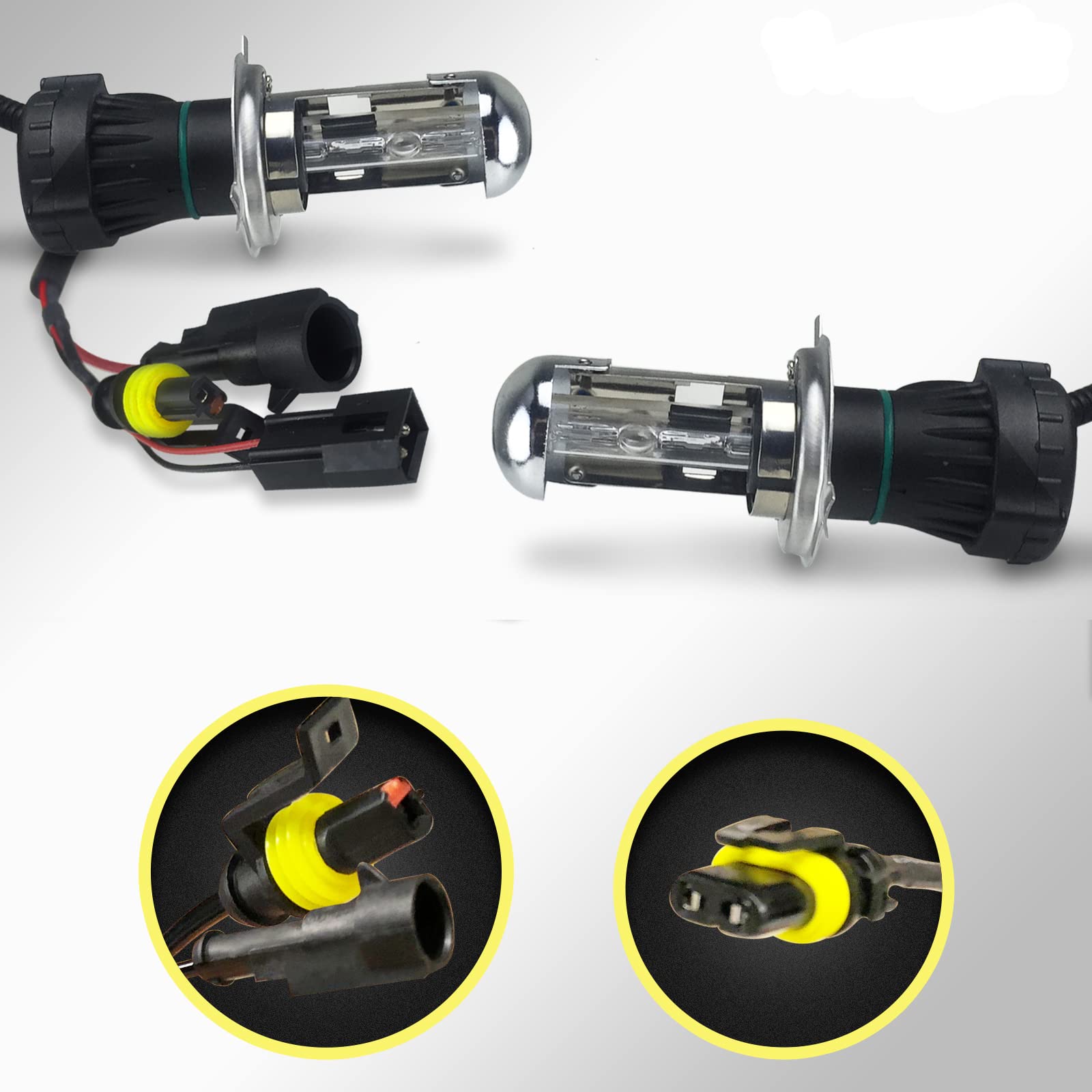 Innovited HID Xenon H4 9003 Dual Beam Replacement Bulbs - 10000K Color (1 Pair)