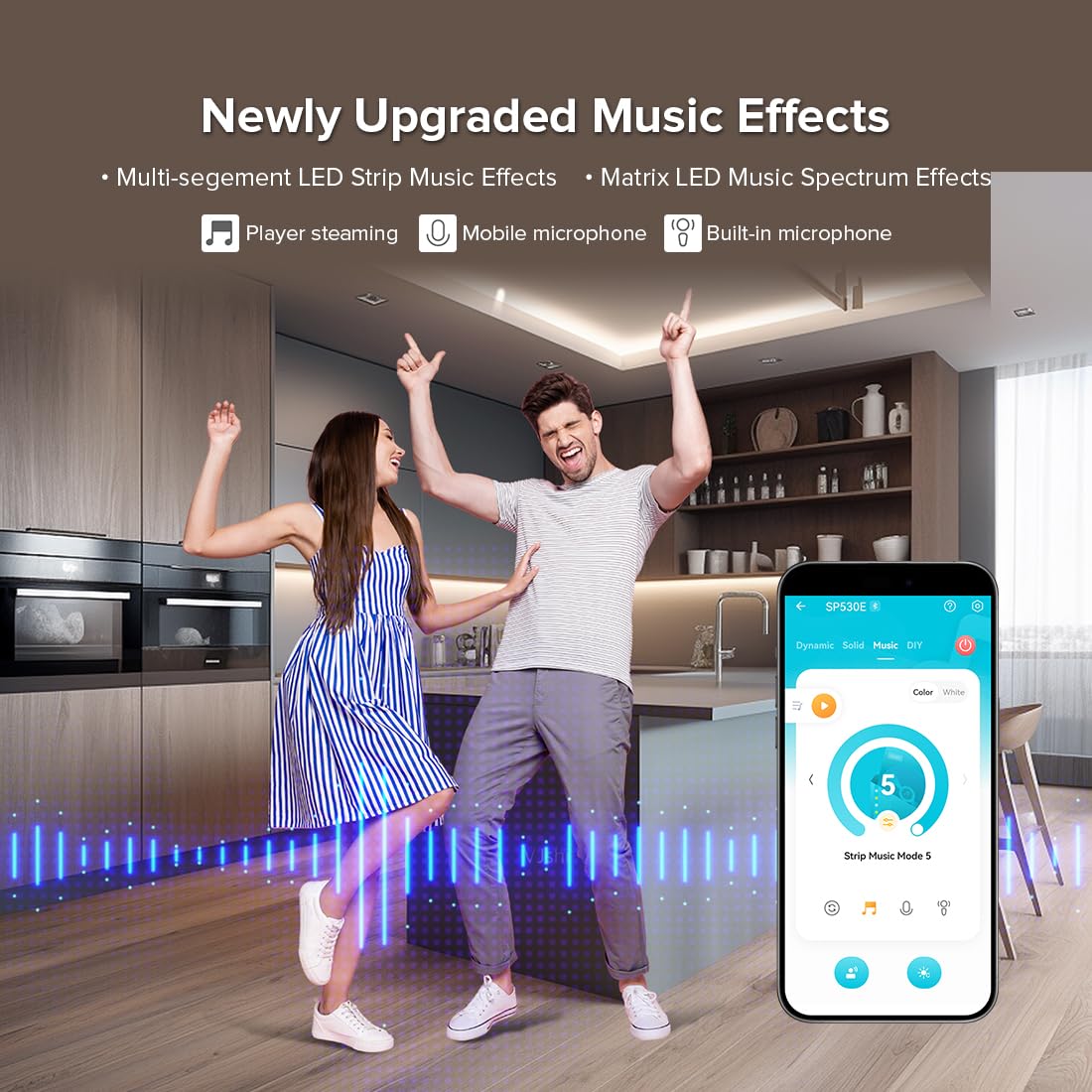 Btf-Lighting Sp530E Wifi Alexa Bluetooth Controller 4 Zones 2.4Ghz Dimming Rf Rb1 Remote Kit Support Fcob Cob Smd Pwm Or Spi Sin